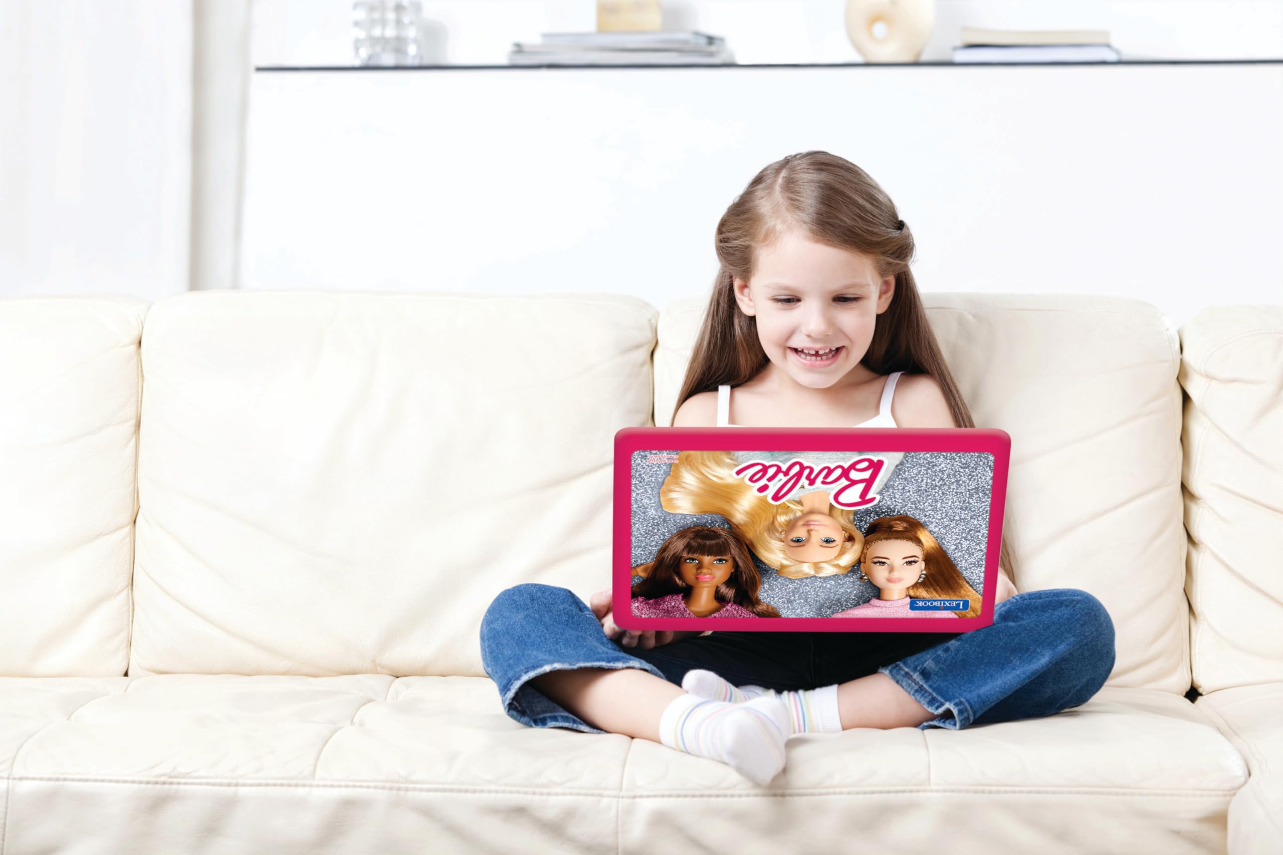 Lexibook Barbie JC598B computer bambini rosa bilingue 124 giochi