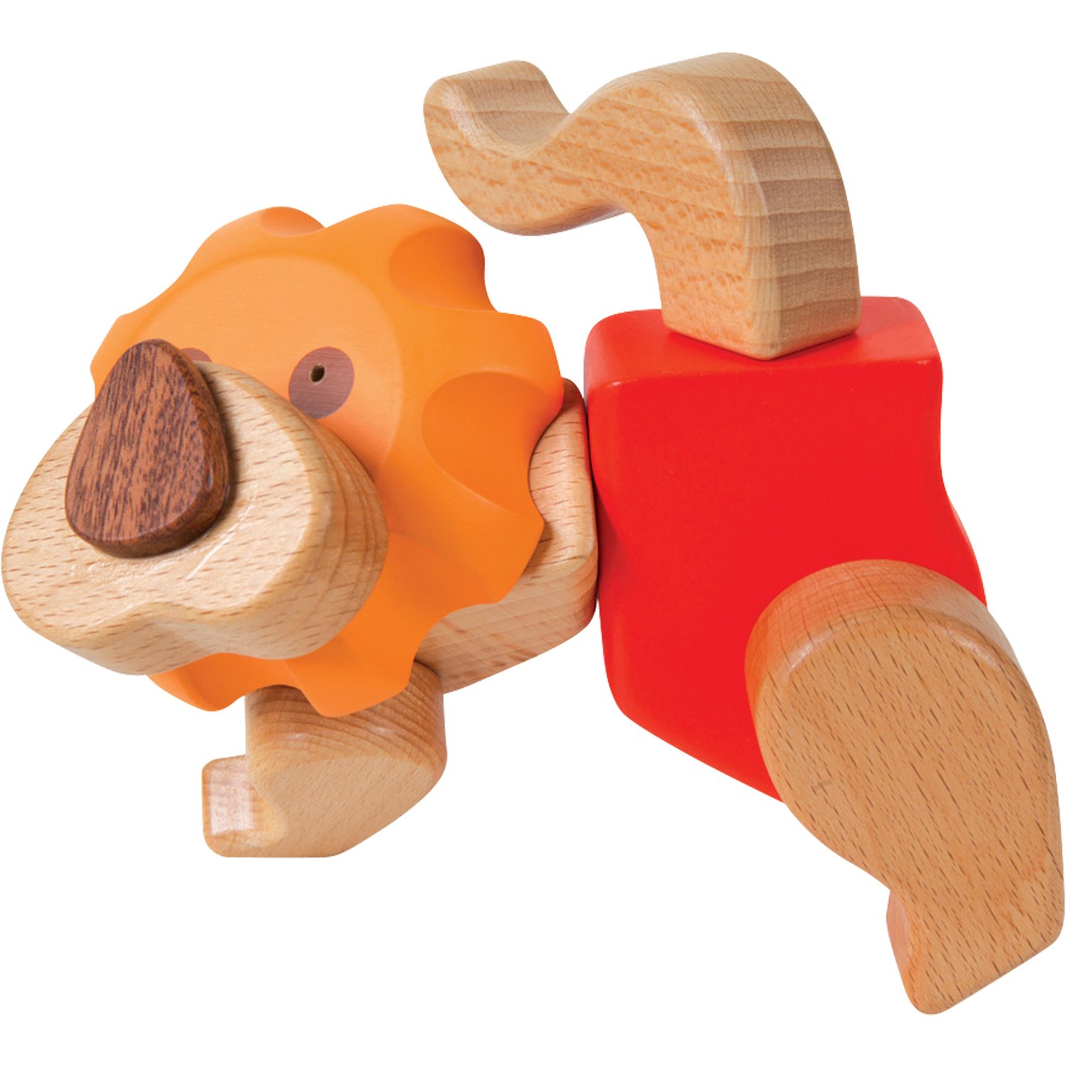 smallfoot 9835 kit costruzioni leone legno incastro