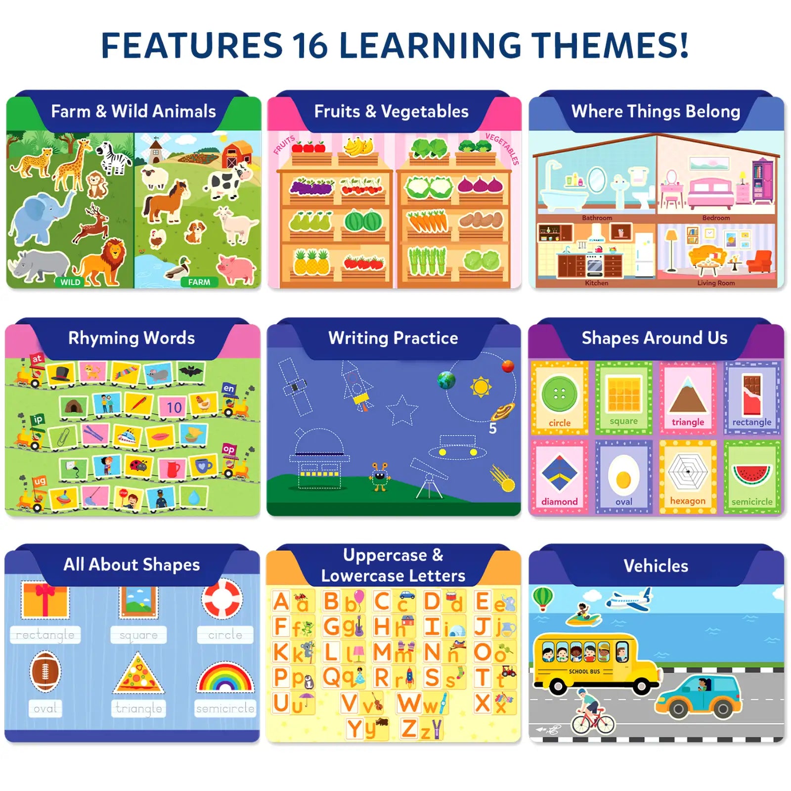 Skillmatics Montessori Busy Book libro attività 150 sticker