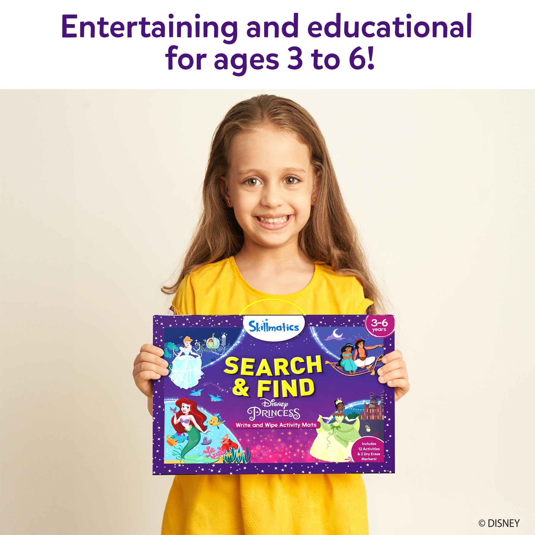 Skillmatics Search & Find Disney Princess tappetini attività