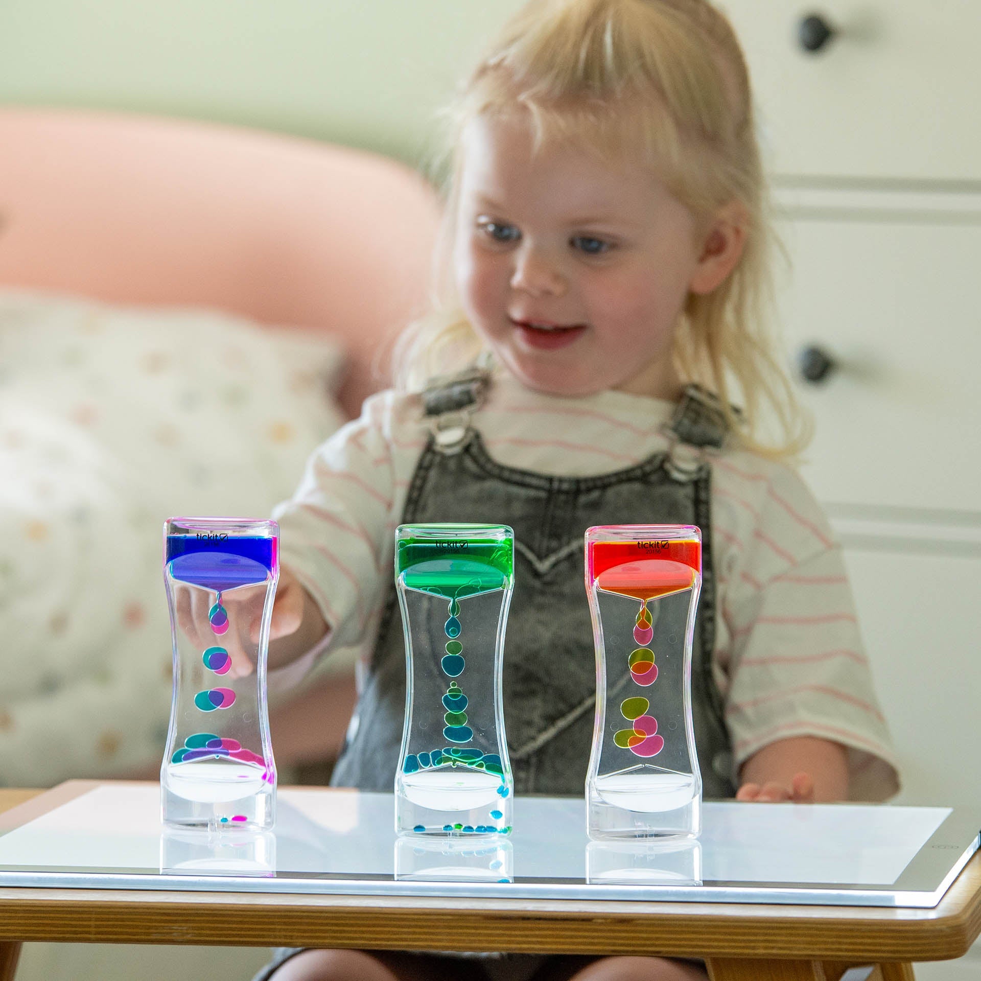 Tickit Sensory Dual Rainbow Cascade tubi 3 pezzi liquidi