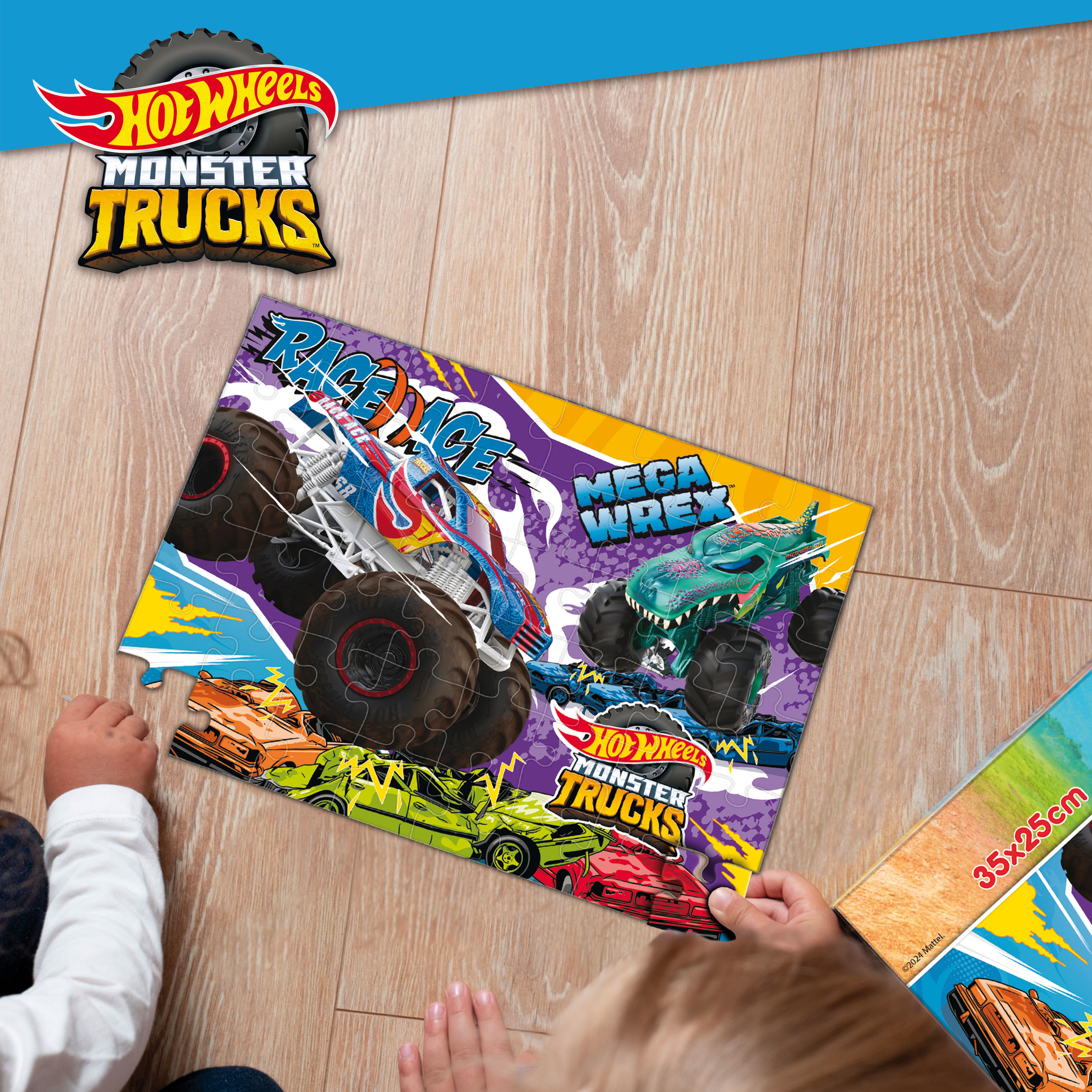 Lisciani Hot Wheels M-Plus puzzle 48 pezzi monster truck