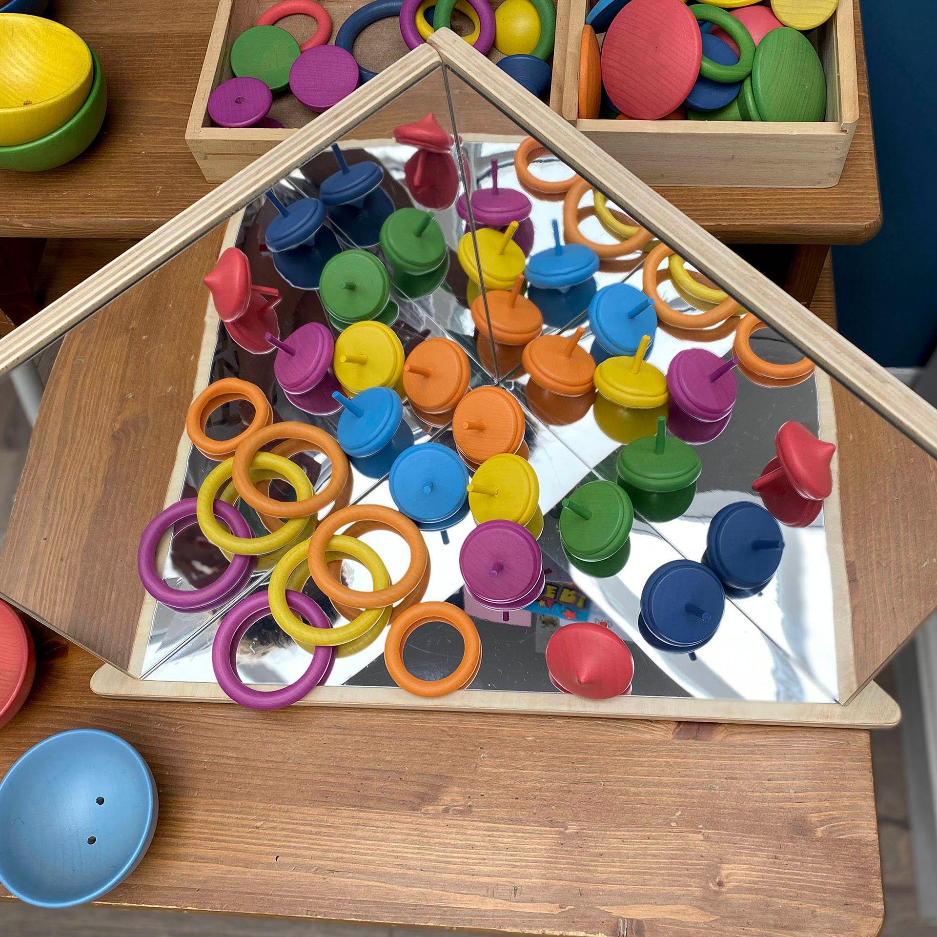 Tickit Wooden 4-Way Mirror specchio gioco 4 lati in legno