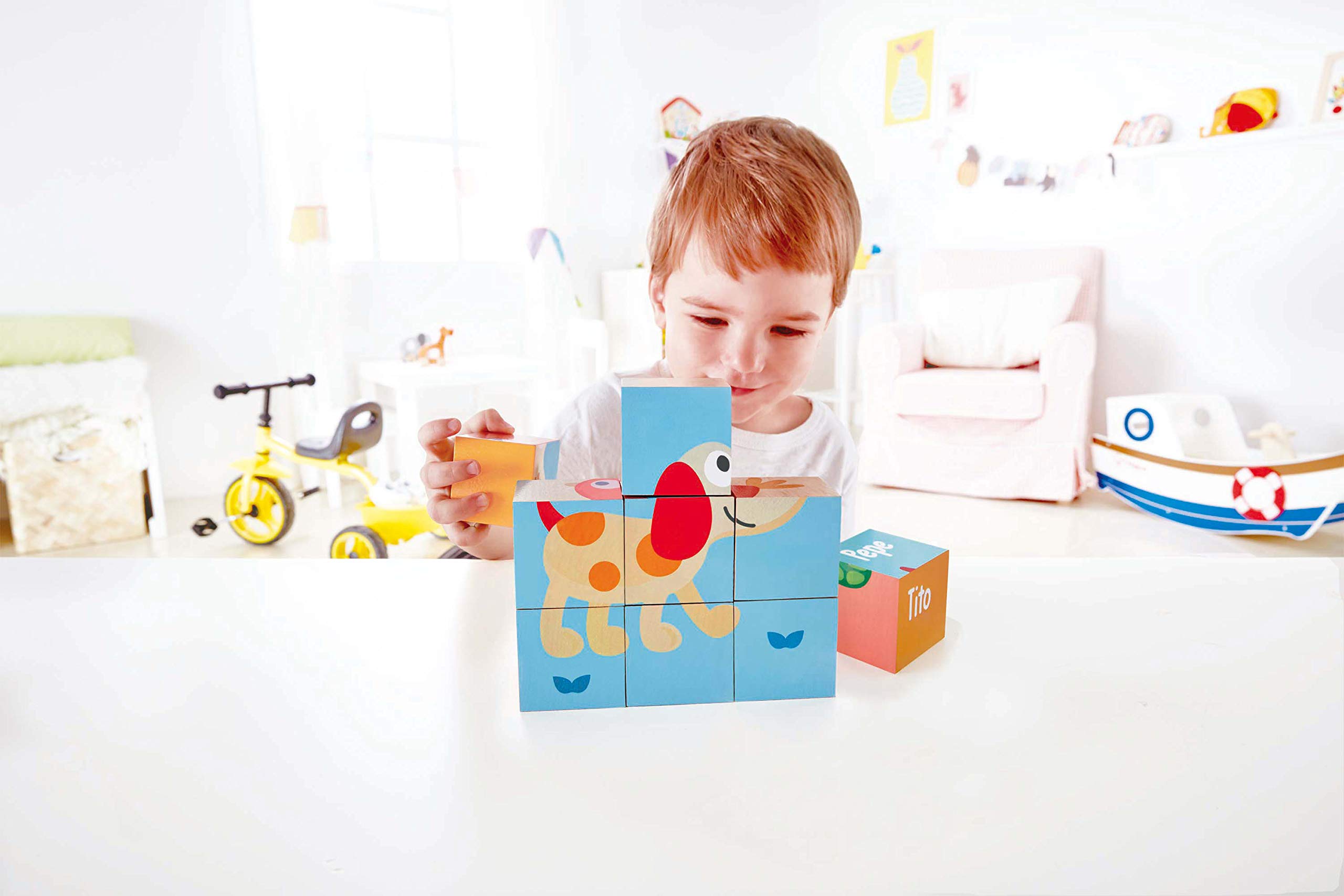 Hape E0452 Pepe Friends puzzle blocchi 9 pezzi