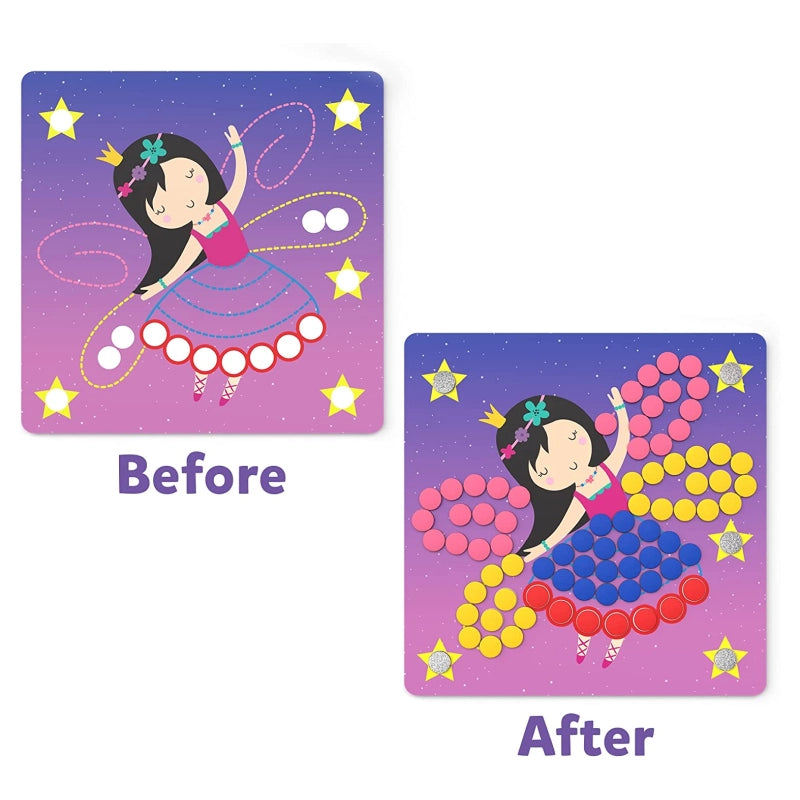 Skillmatics Dot It Unicorns Princesses magnetico 300 dots