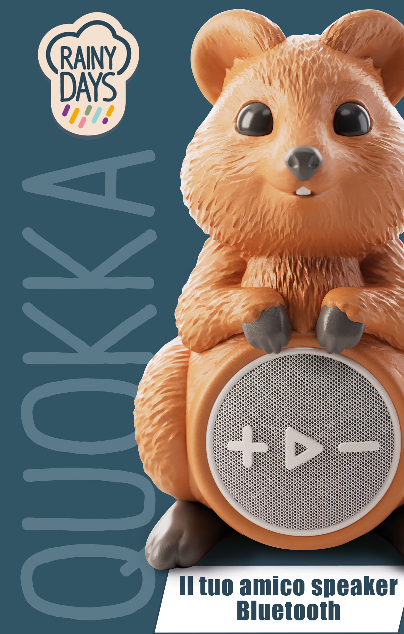 Lisciani Rainy Days Quokka speaker bluetooth senza fili sorriso