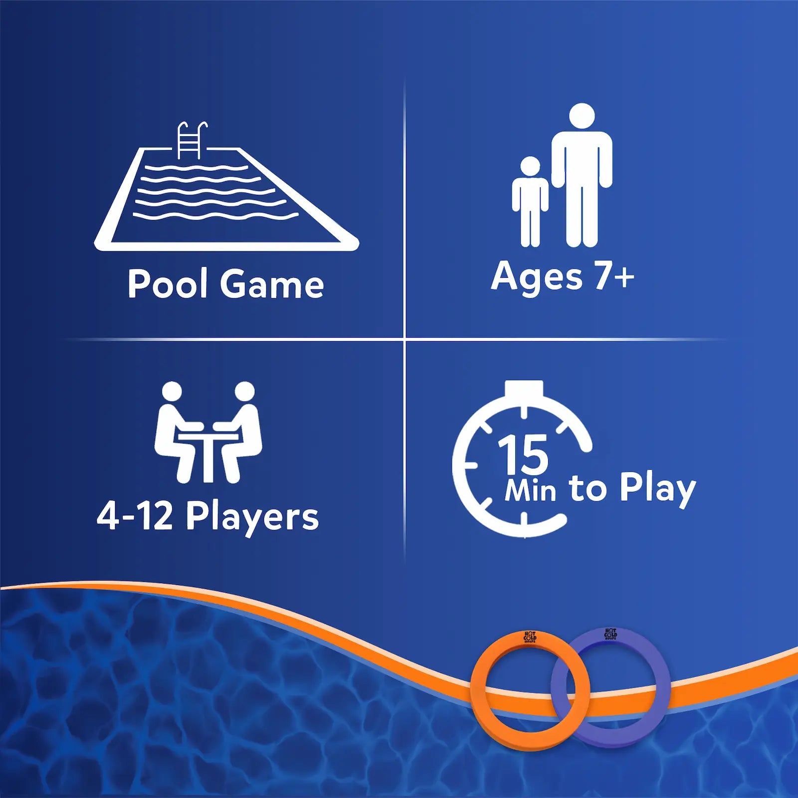 Skillmatics Hot & Cold Hoops gioco piscina squadre estate