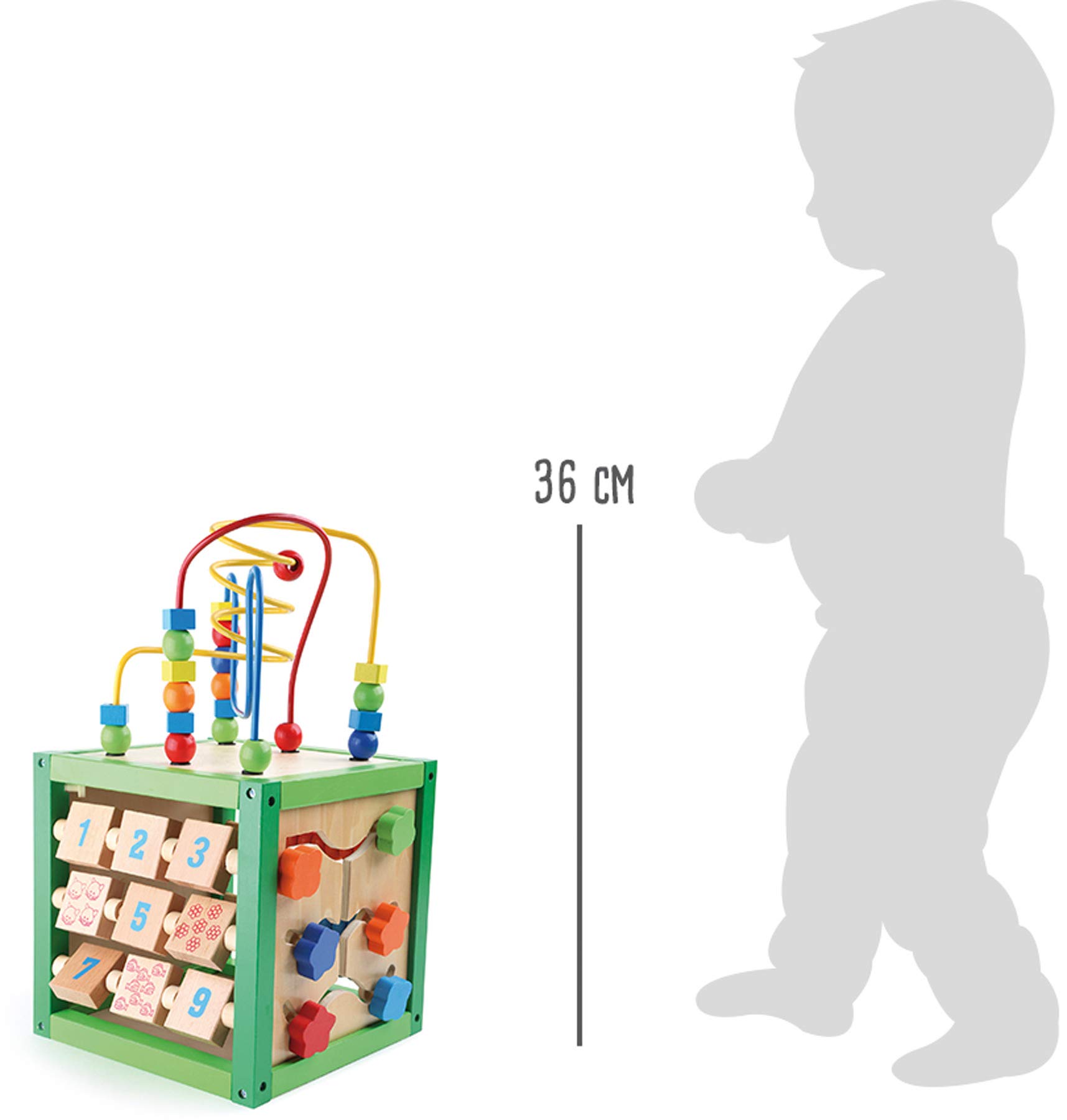 smallfoot Primavera 5886 dado motricità legno 5 lati