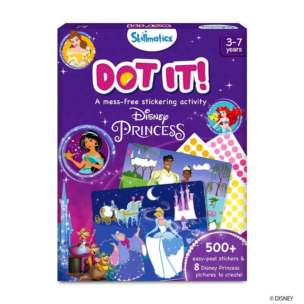 Skillmatics Dot It Disney Princess kit adesivi 500 stickers