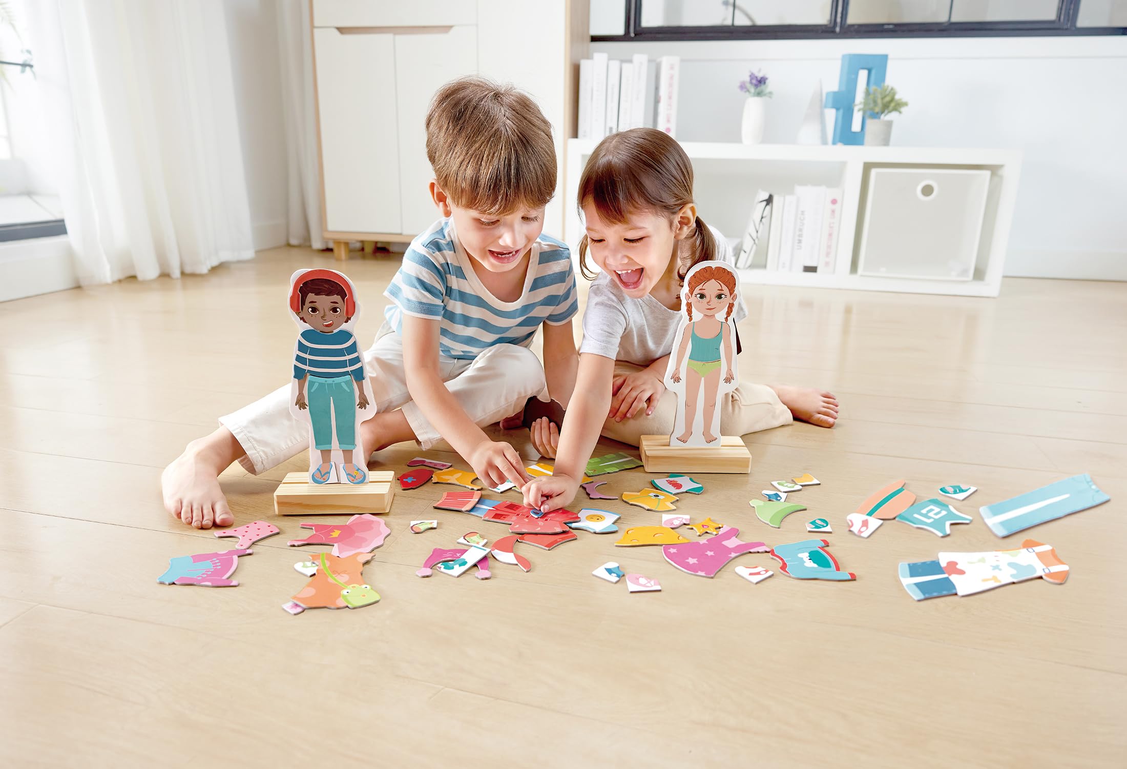 Hape Puzzle Magnetico da Vestire puzzle 62 pezzi moda