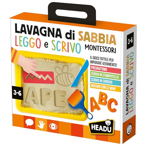 Headu lavagna di sabbia Montessori leggo e scrivo