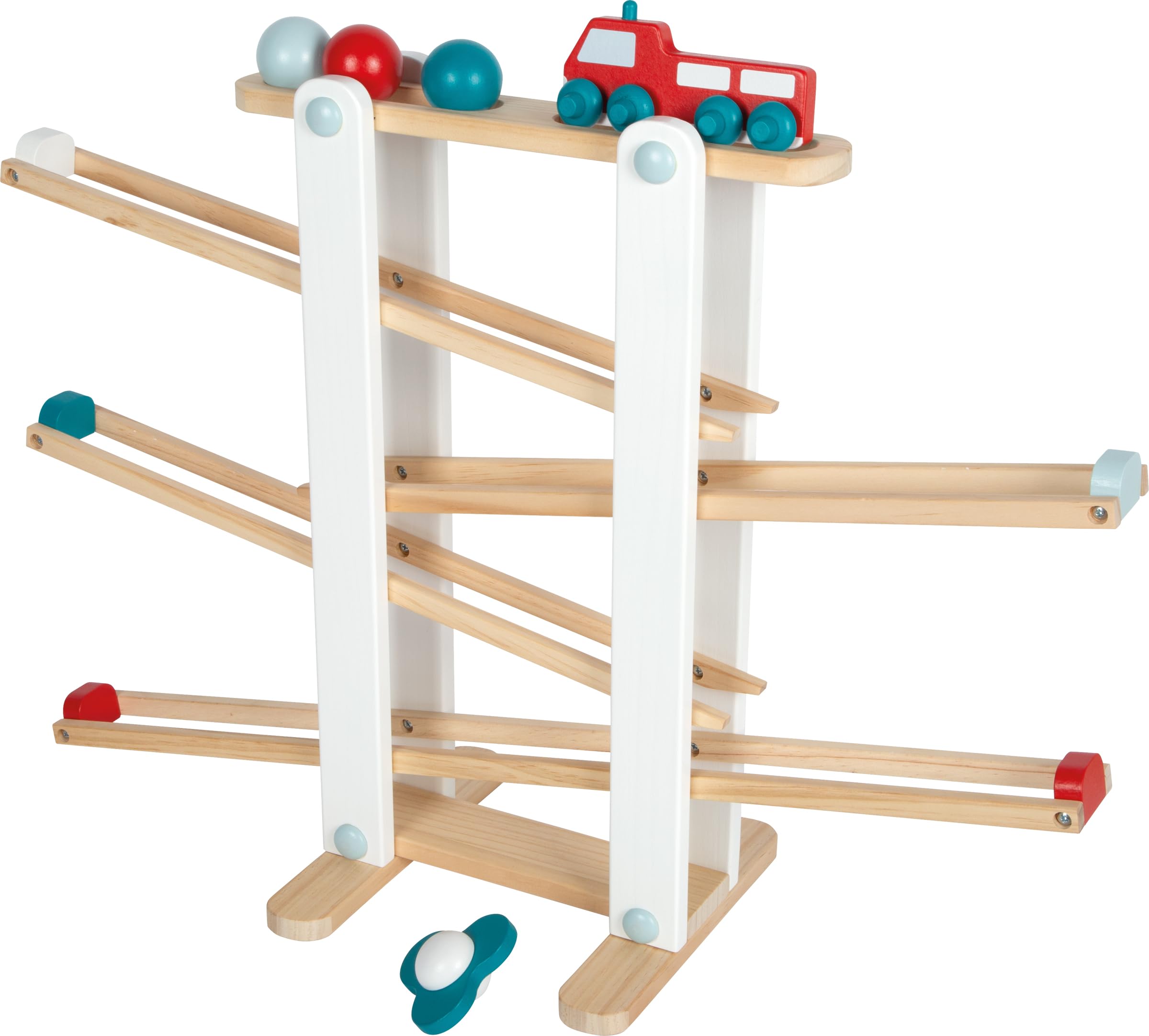 smallfoot 12549 pista biglie legno pista di marmo