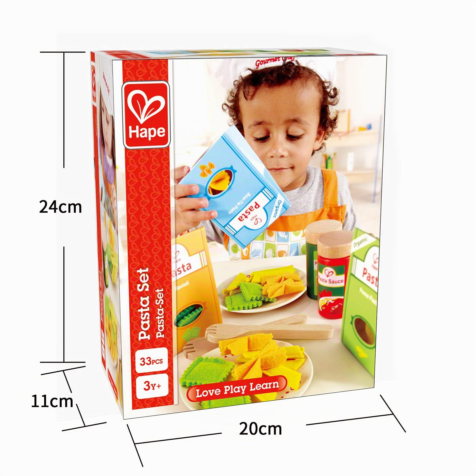 Hape E3125 Pasta e Condimenti set cucina bambini 3 anni