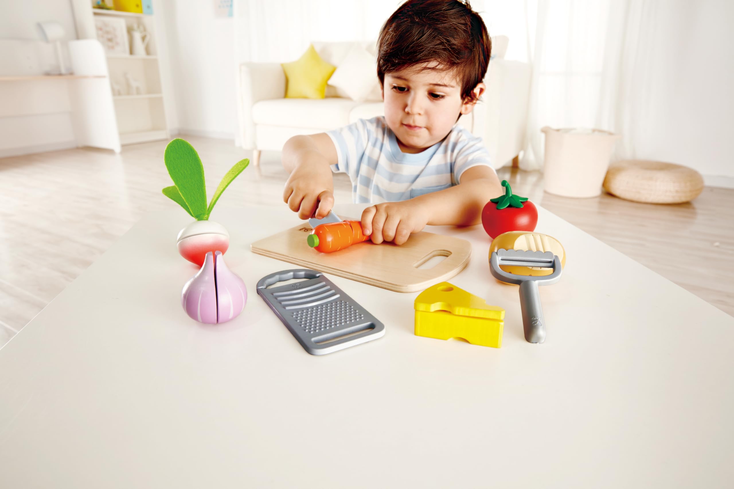 Hape Ingredienti Essenziali set cucina giocattolo ortaggi divisibili