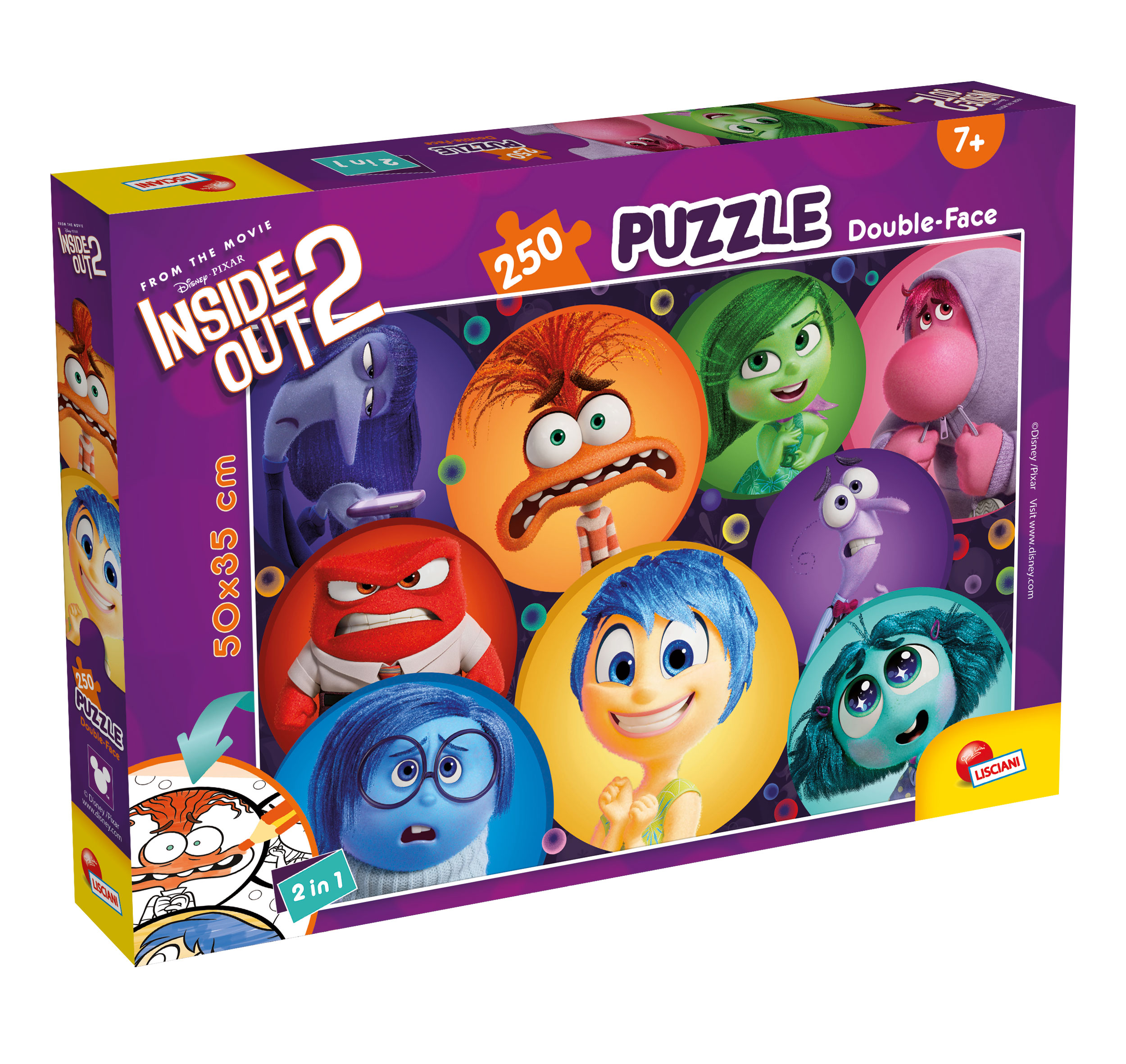 Lisciani Disney Puzzle DF Plus Inside Out 2 puzzle 250 pezzi da colorare