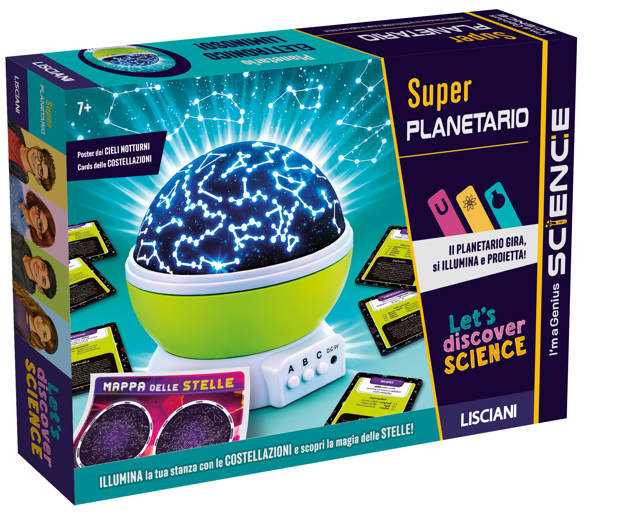Lisciani I'm a Genius Super Planetario kit scientifico stelle