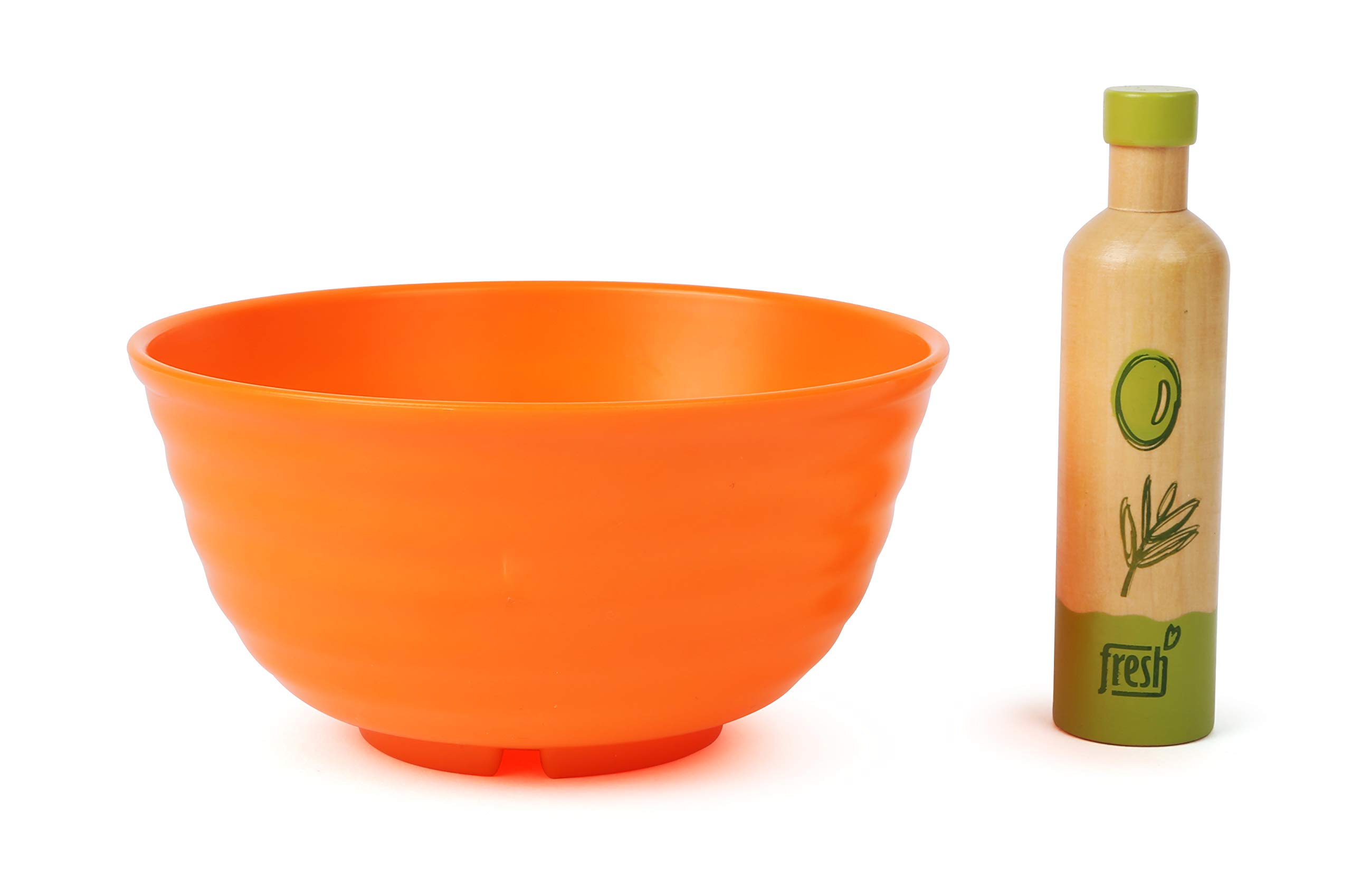 smallfoot Insalata set gioco cucina legno con ciotola