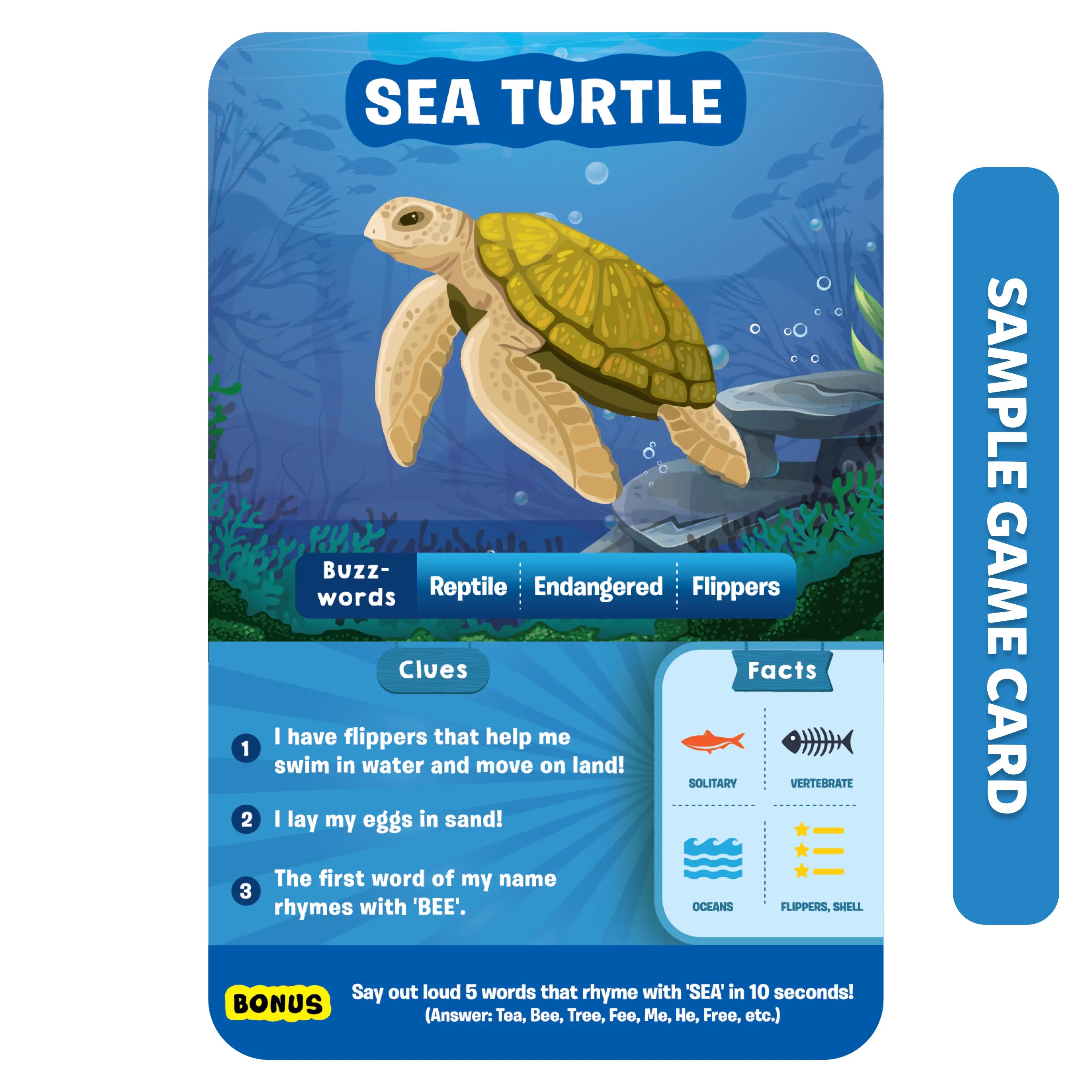 Skillmatics Guess in 10 Underwater Animals gioco quiz 8+ anni