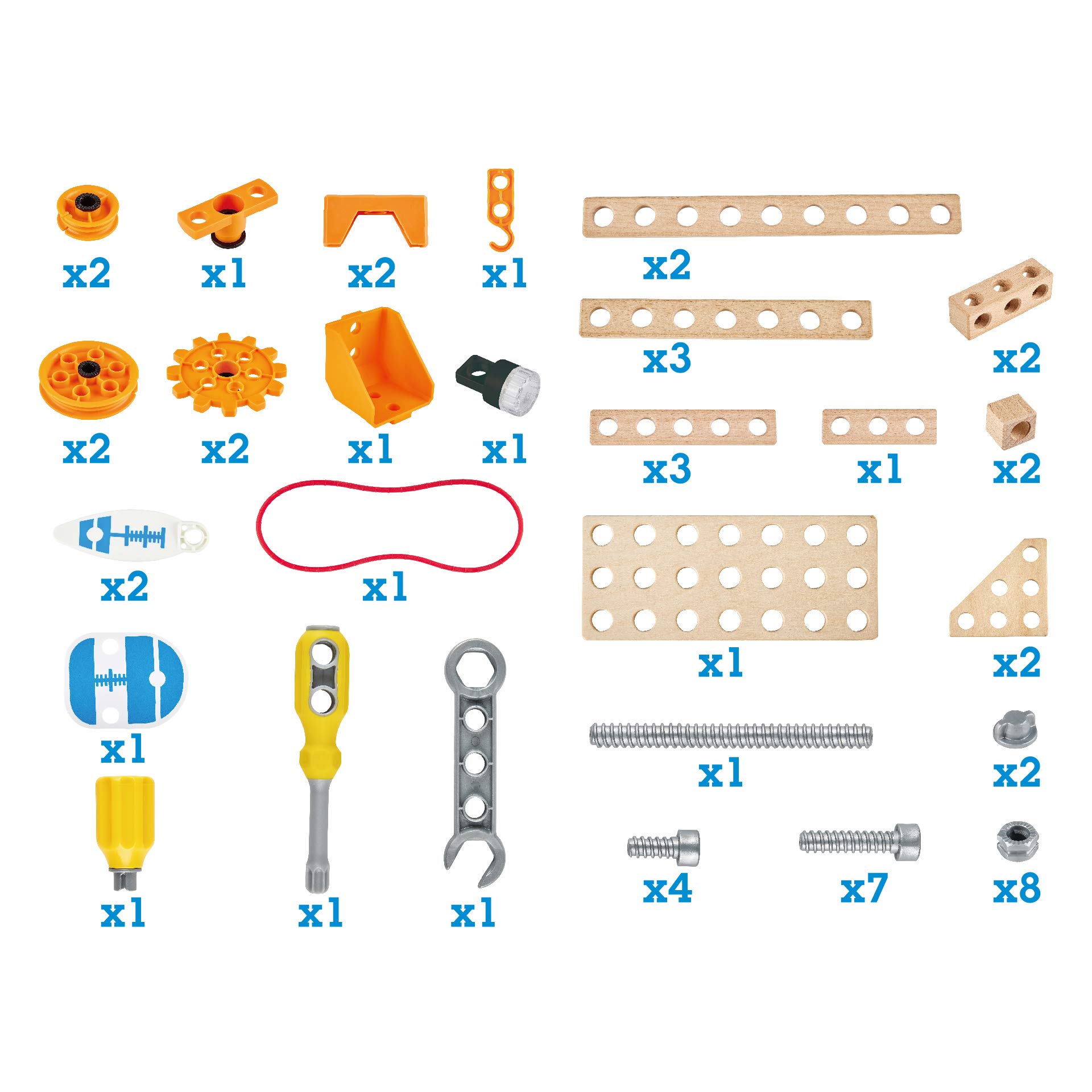 Hape Junior Inventor kit deluxe esperimenti 57 pezzi