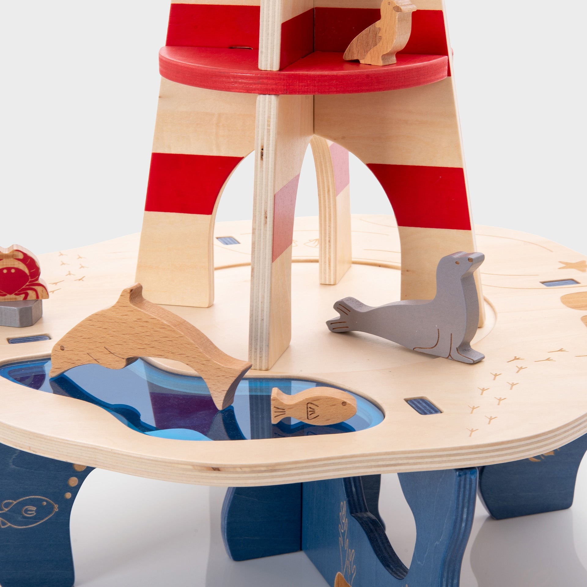 Tickit Lighthouse Island playset legno faro 9 pezzi