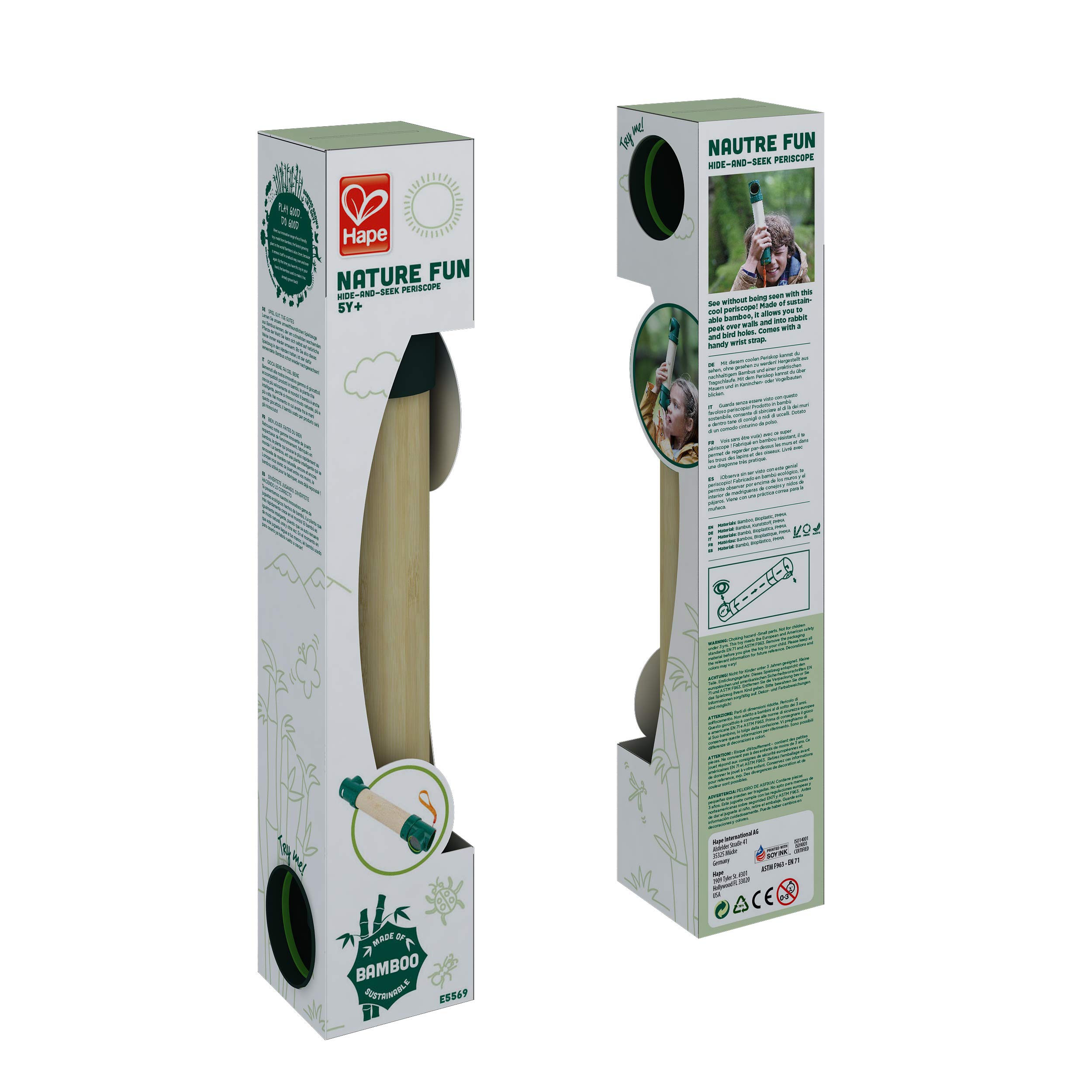 Hape Periscopio Gioco Esterno Bambù 5 Anni