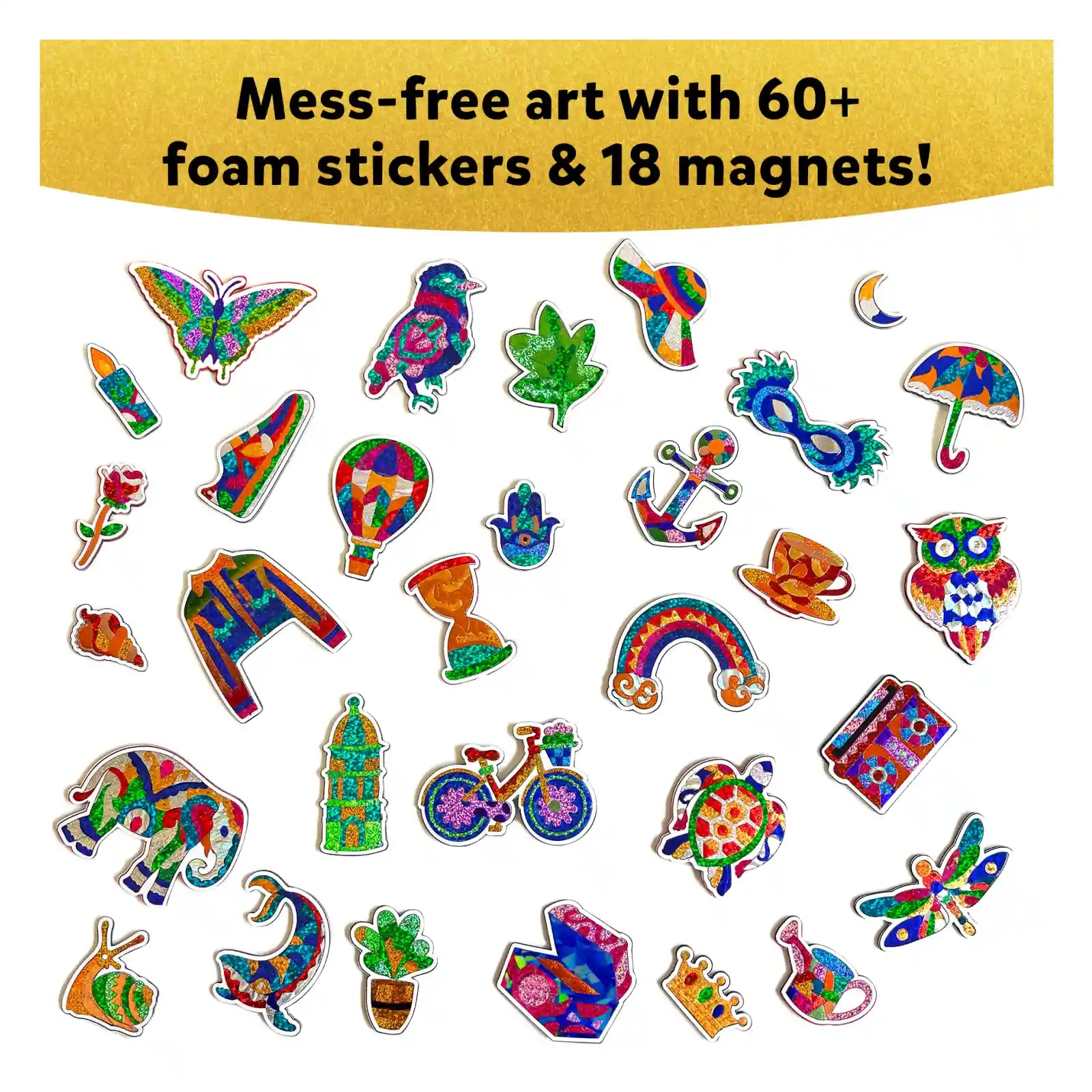 Skillmatics Foil Fun Pretty Patterns kit creativo senza sporcare 7+