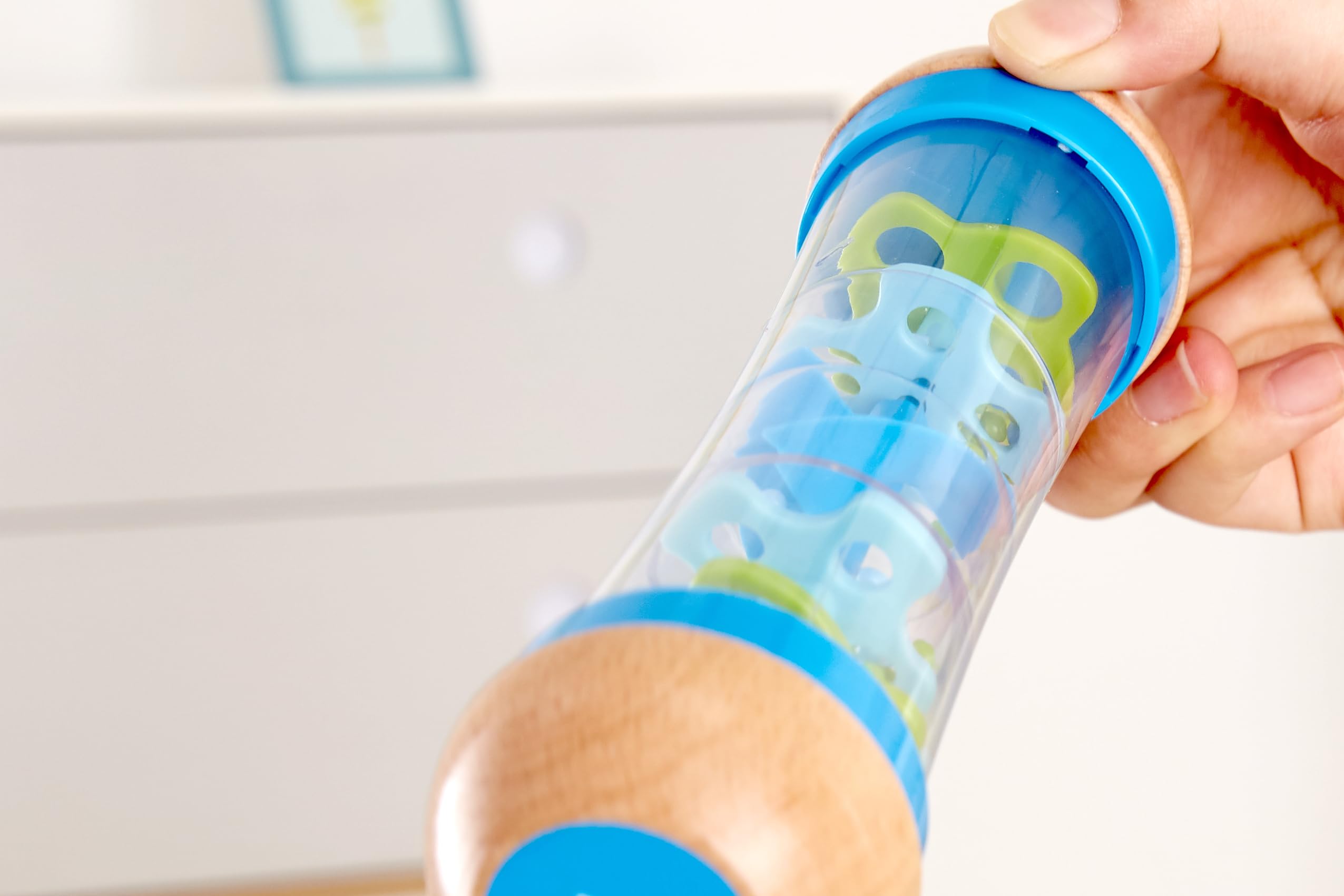 Hape Cascata di Perline bastone pioggia blu neonati
