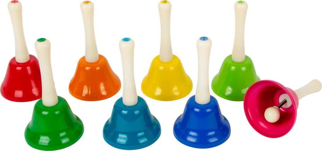 smallfoot 11693 campanelli a mano strumento musicale 8 pezzi