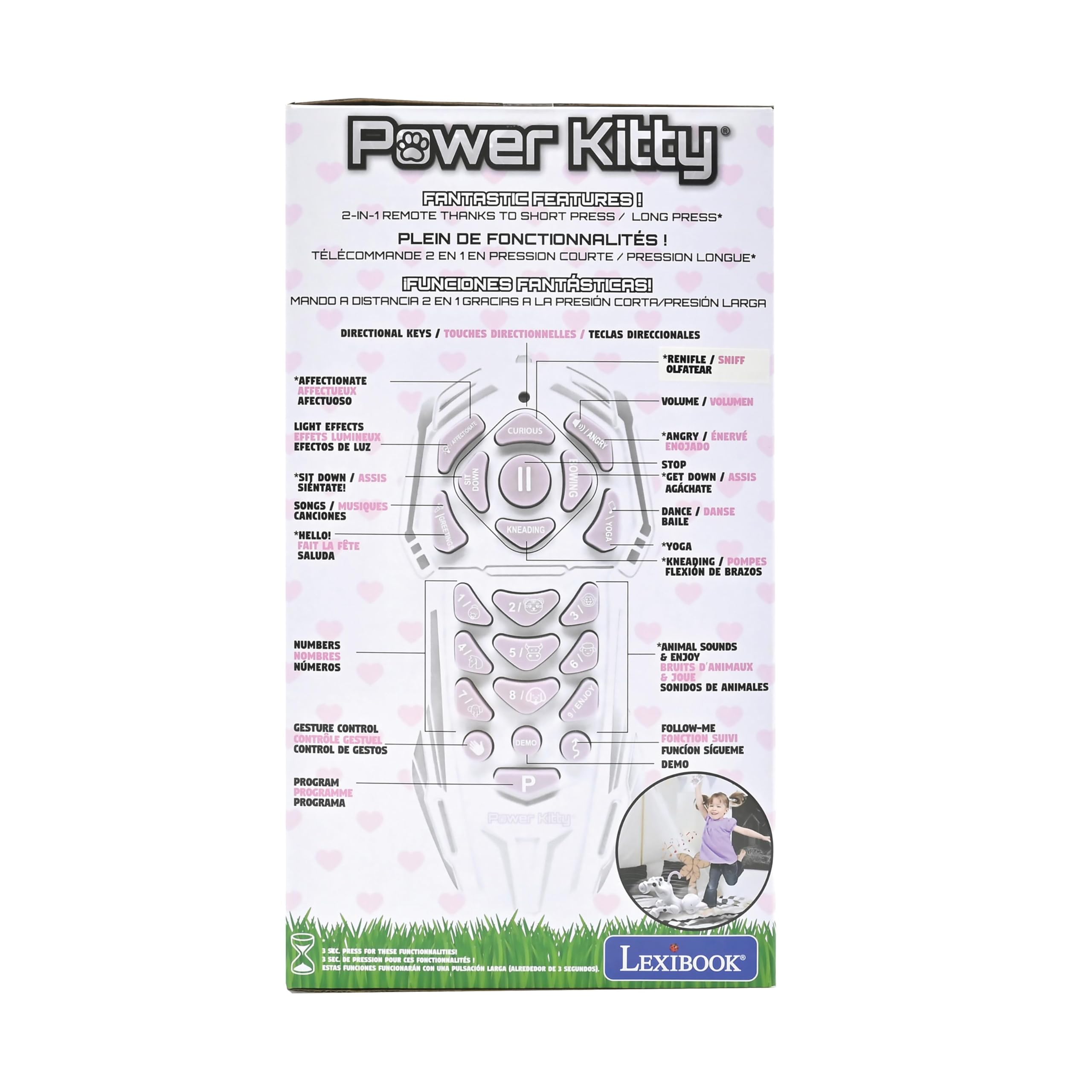 Lexibook Power Kitty KITTY01LXB gatto robot bianco/rosa programmabile