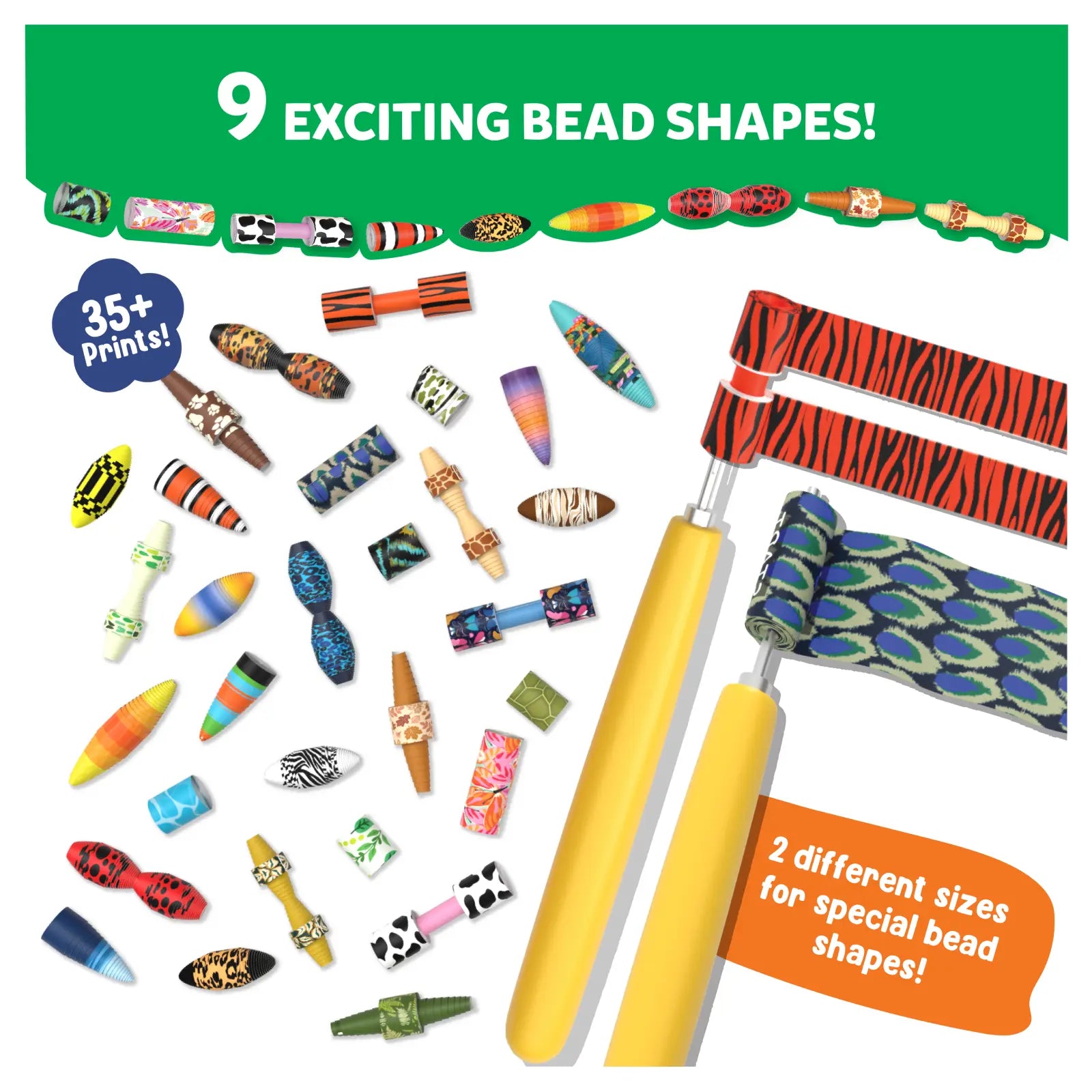 Skillmatics Roll-up Beads Jungle Party kit braccialetti 6-13 anni