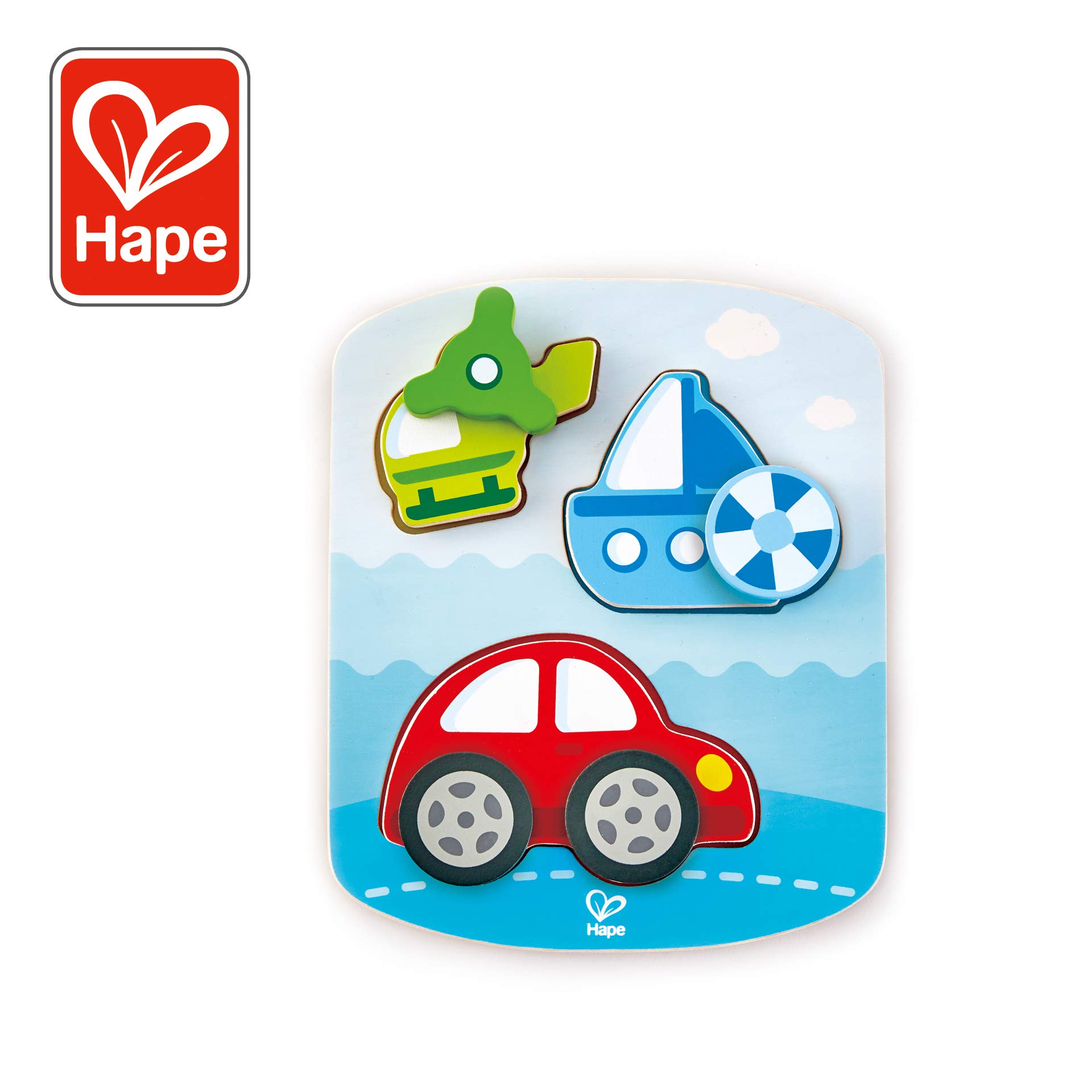 Hape E1607 puzzle legno bambini incastri colori 18 mesi