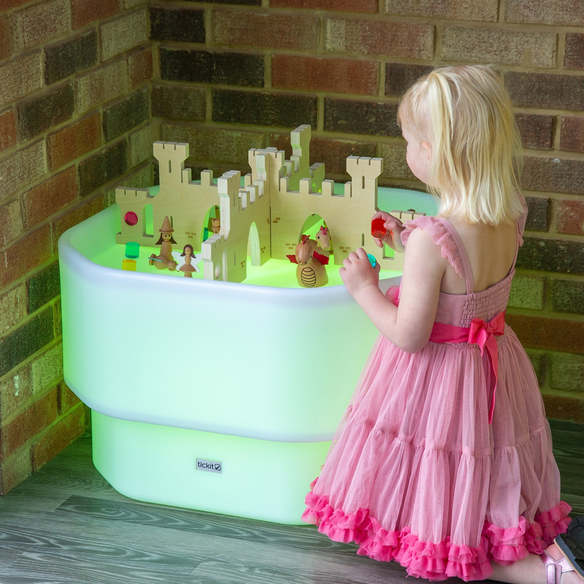 Tickit Discovery Glow Mini Tuff Table tavolo luminoso a luce