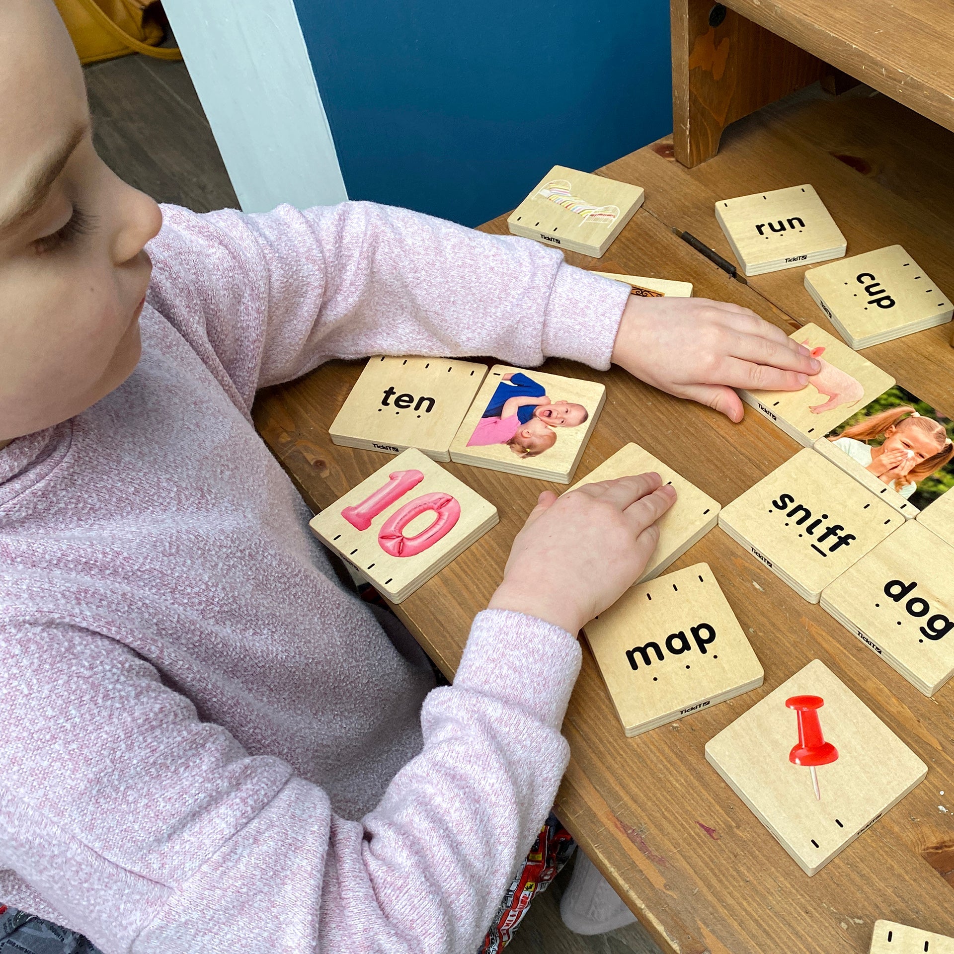 Tickit Holly's Phonics blocchi 40 pezzi legno fonetica