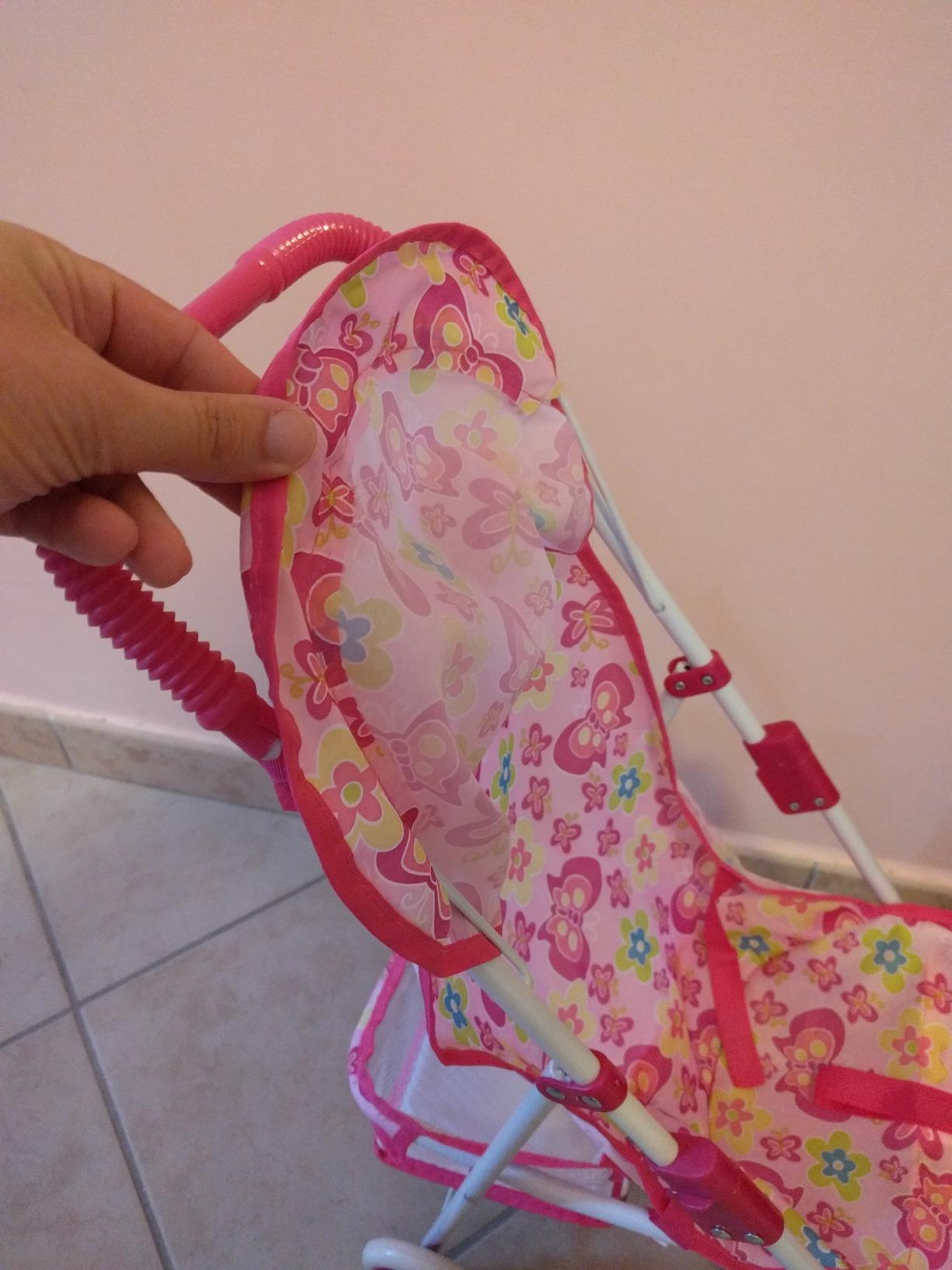 smallfoot 4036 passeggino per bambole pieghevole con cestello