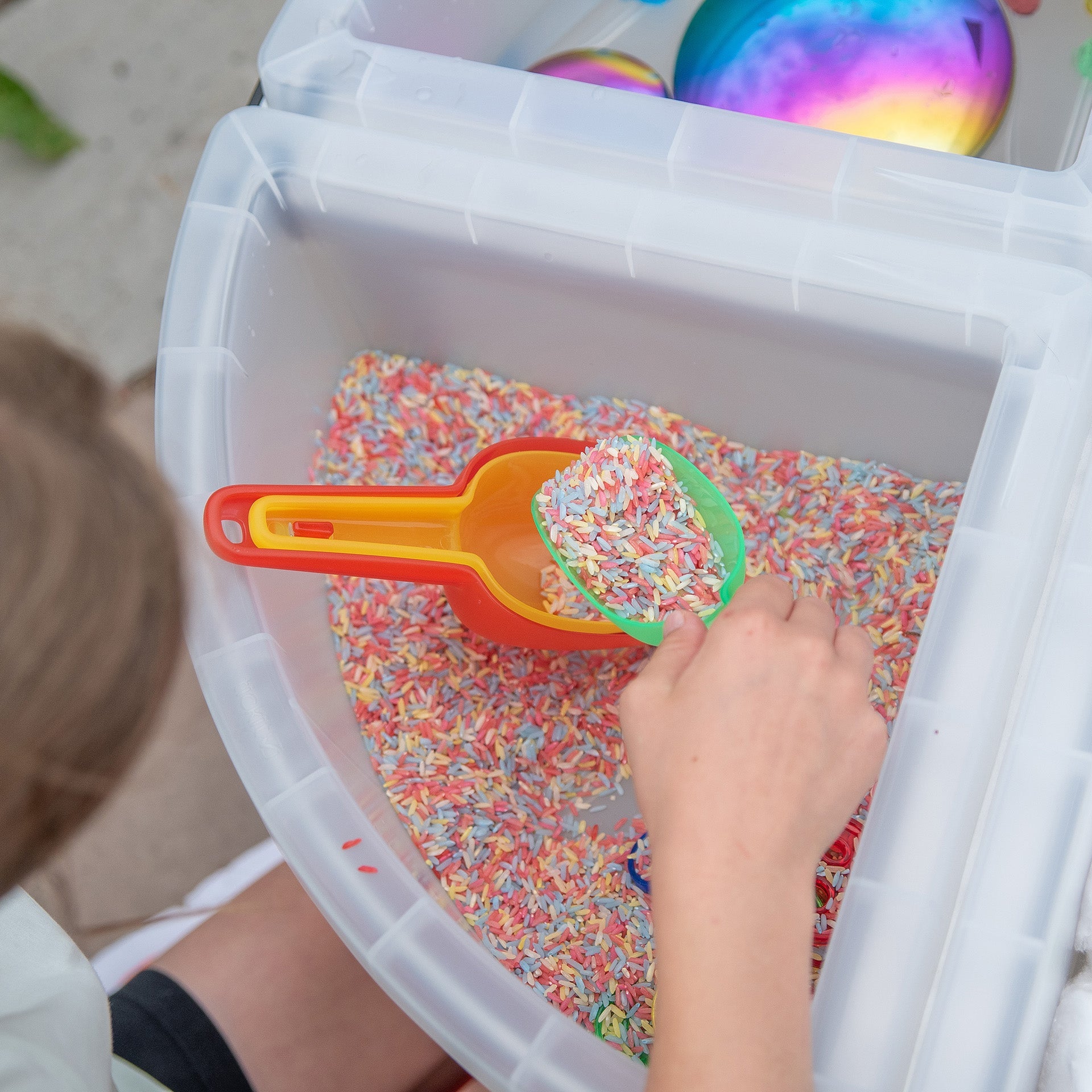 Tickit Translucent Colour Nesting Scoops palette 3 pezzi traslucide