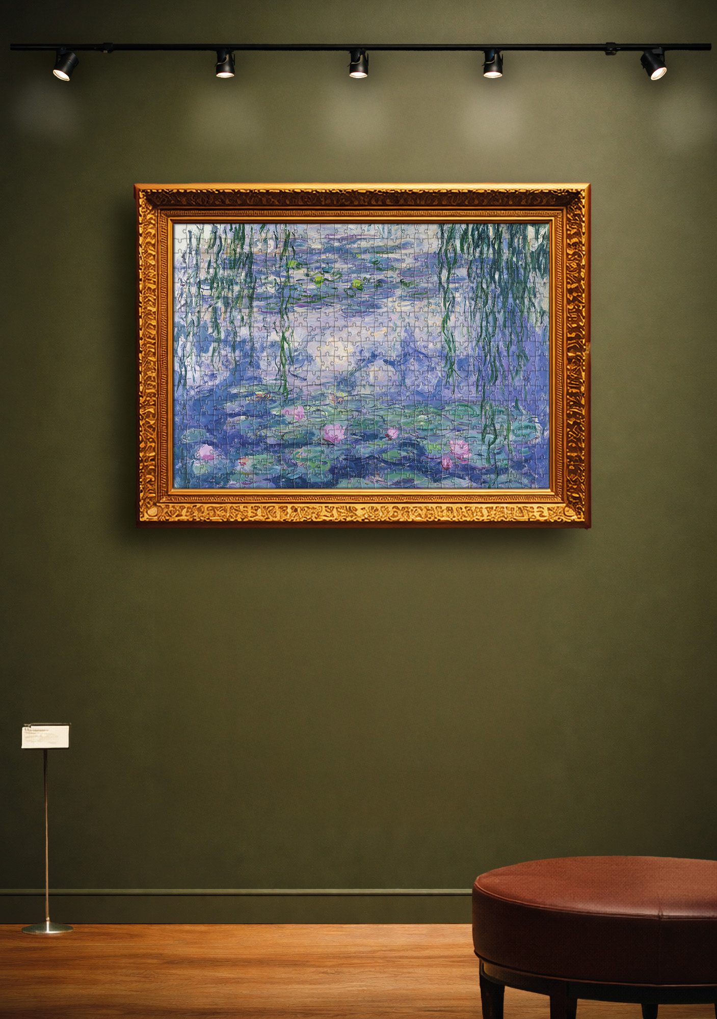 Lisciani Art Monet Water Lilies puzzle gift set con cartoline