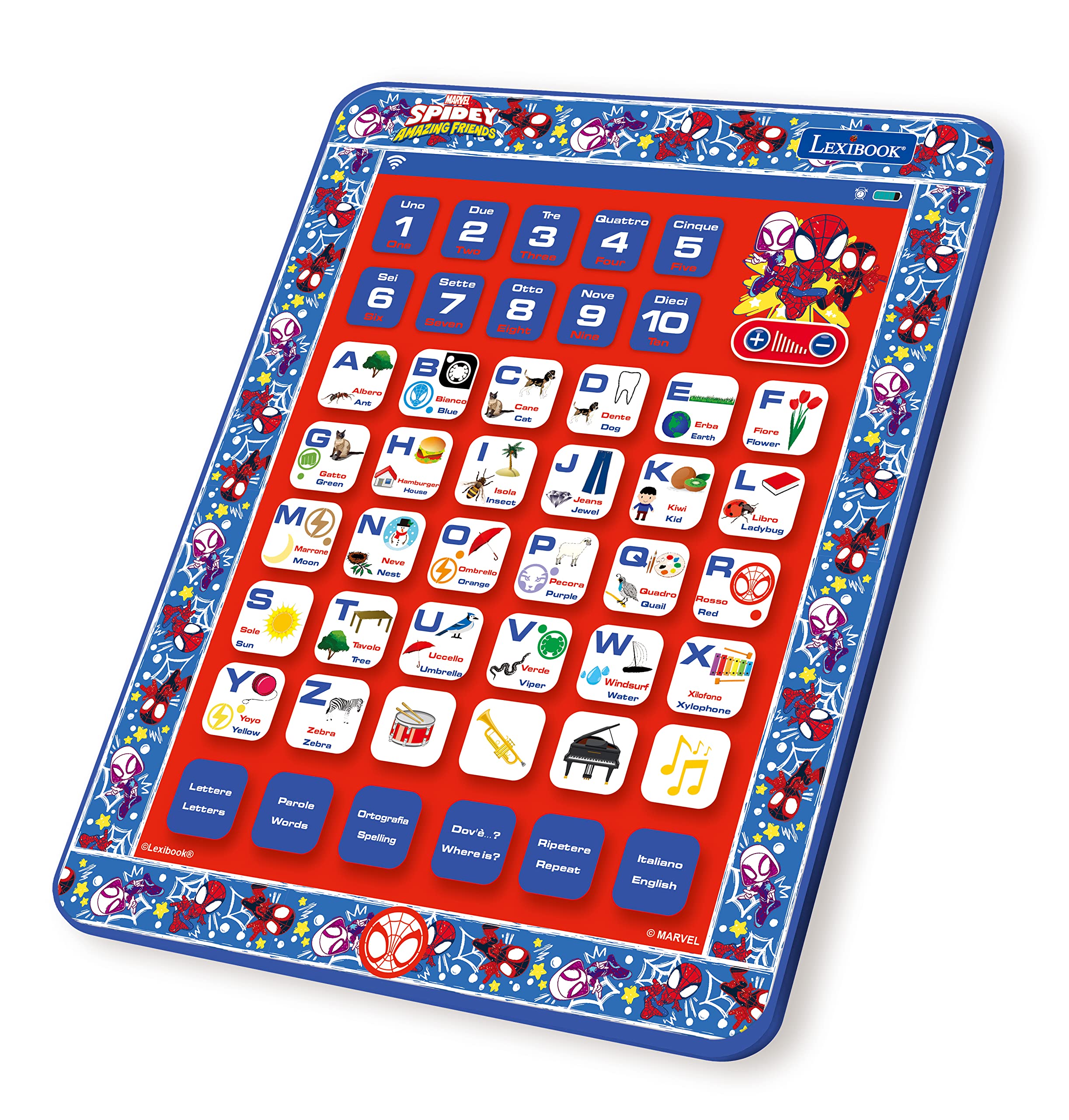 Lexibook Spidey JCPAD002SPi5 tavoletta didattica bilingue