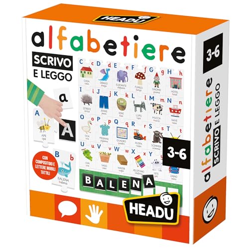 Headu Alfabetiere Scrivo e Leggo gioco tattile 3-6 anni