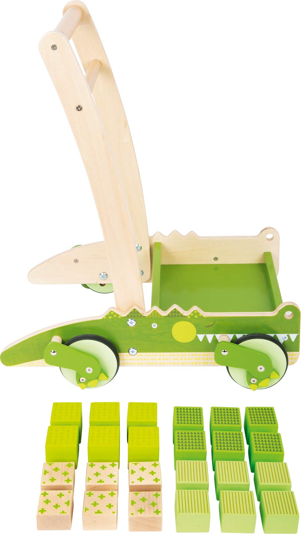 smallfoot 11738 carrello primi passi legno coccodrillo 24 pezzi