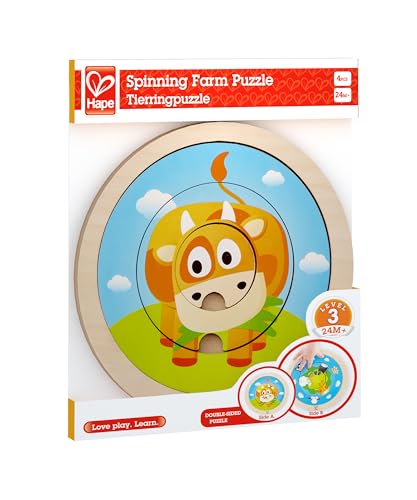 Hape HAP-E1606 Puzzle 2 in 1 doppio lato 24 mesi