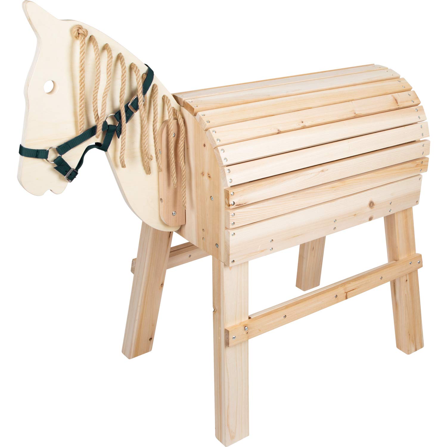 small foot 11664 cavallo legno con gradino e cavezza