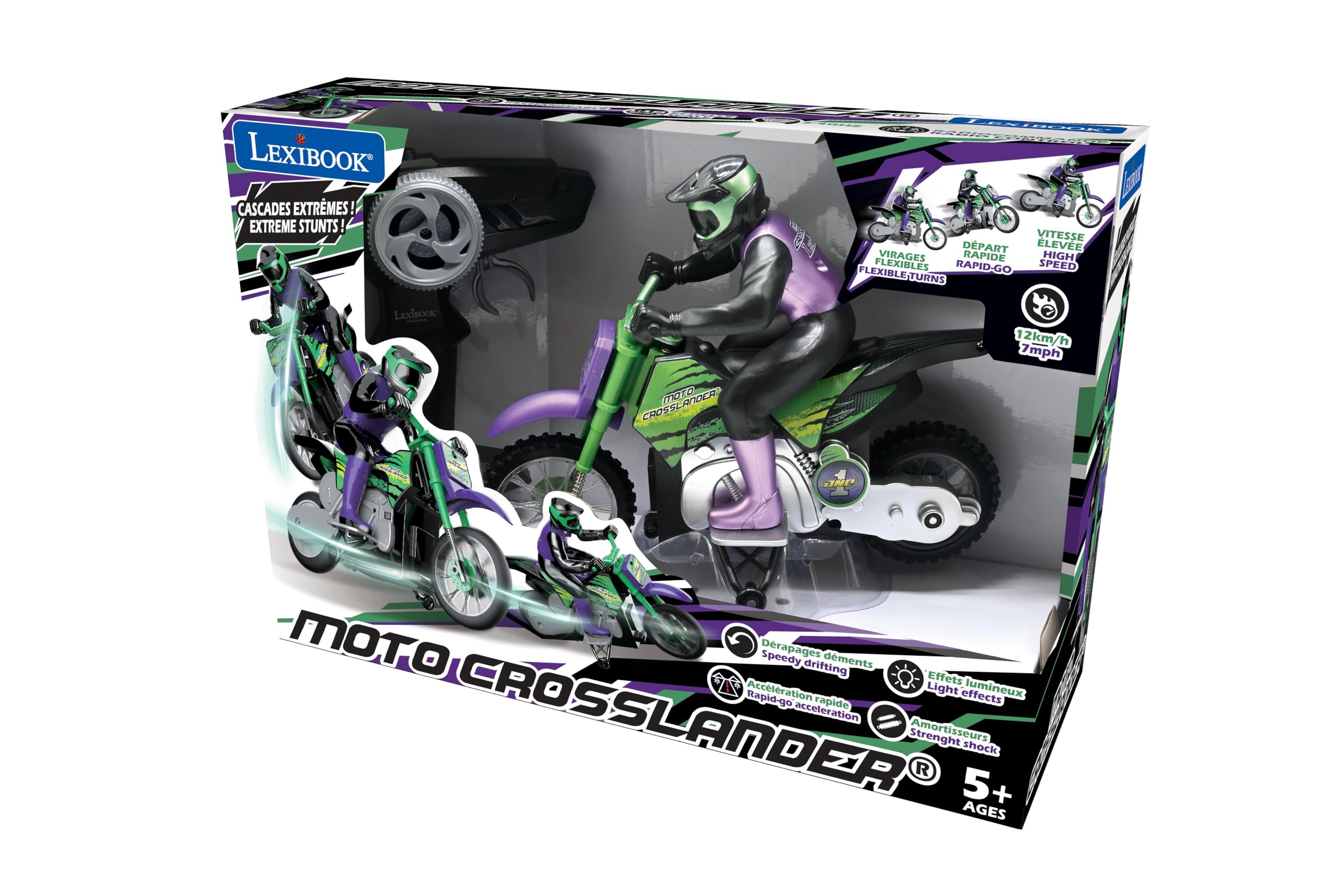 Lexibook Crosslander RC18LXB moto radiocomandata 12 km/h