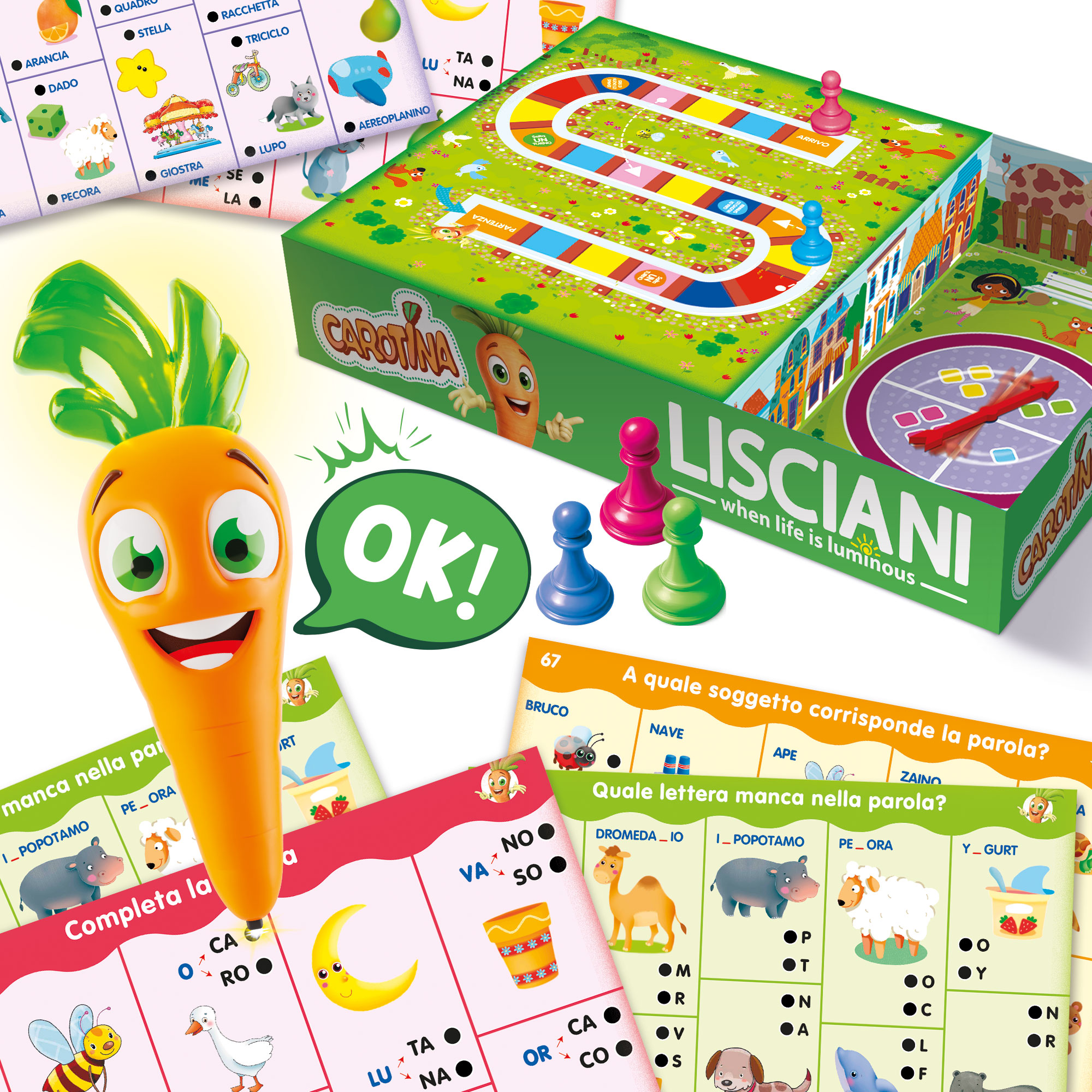 Lisciani Carotina Penna Parlante 1000 Domande gioco quiz