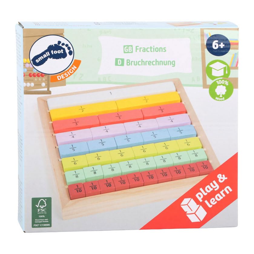 smallfoot 11166 Educare gioco frazioni legno dai 6 anni