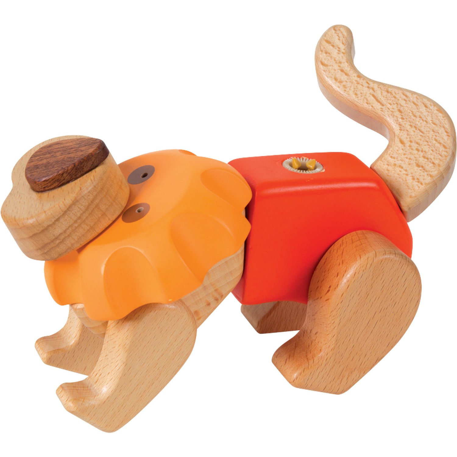 smallfoot 9835 kit costruzioni leone legno incastro