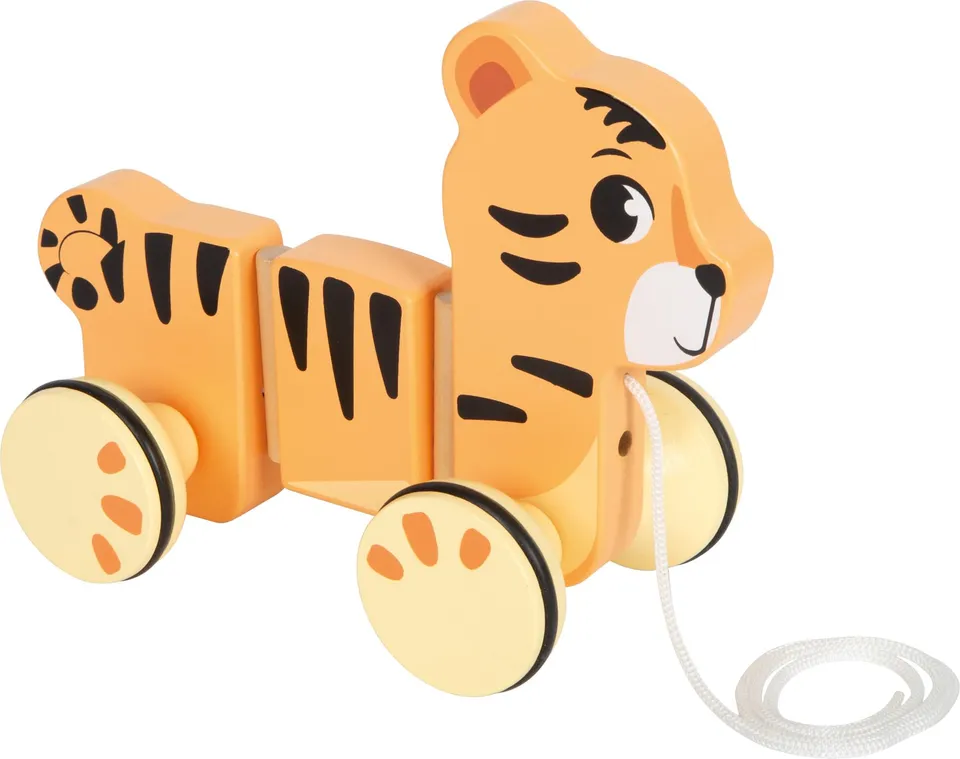 smallfoot Safari 12733 gioco da trascinare tigre legno 12 mesi