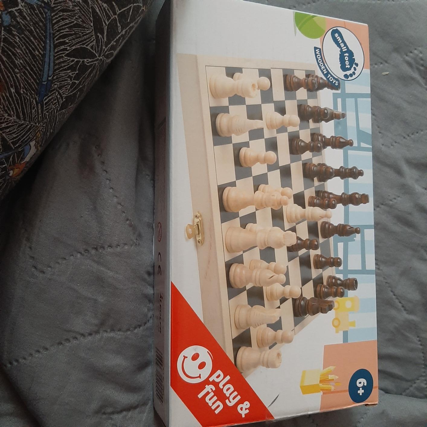 small foot Scacchi 2044 gioco legno scatola figure