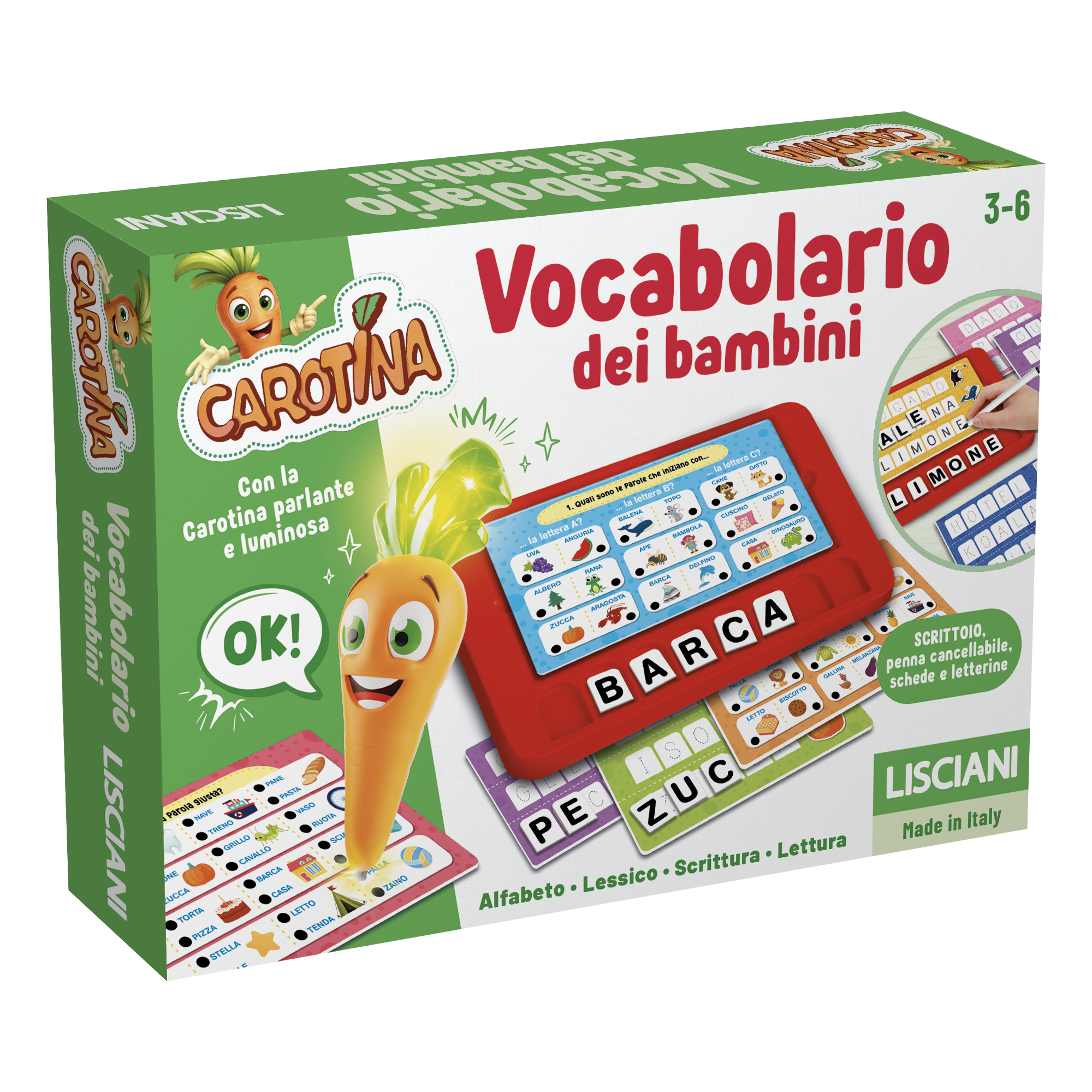 Lisciani Carotina Penna Parlante Vocabolario dei Bambini