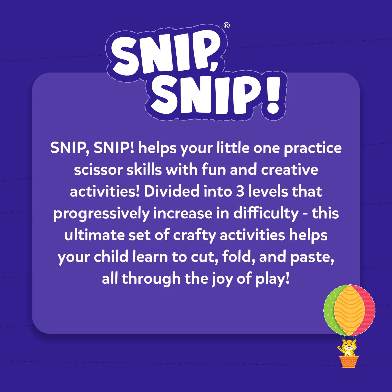 Skillmatics Snip Snip kit ritaglio forbici 3-7 anni