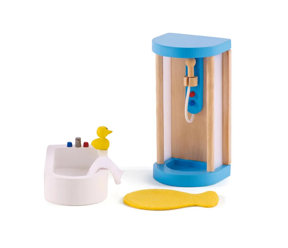 Hape Bagno con Doccia Mobili Casa Bambole Legno